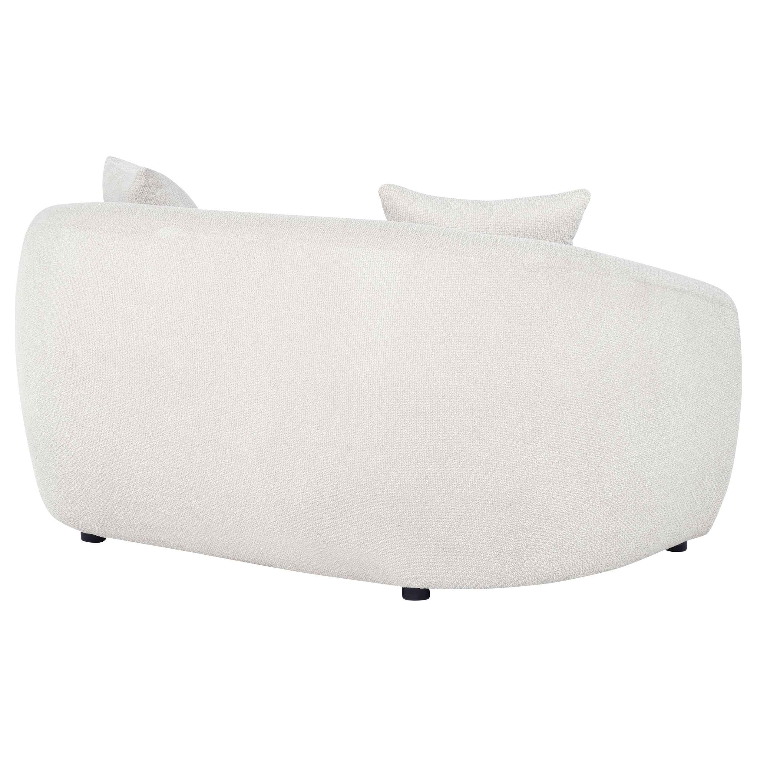 Isabella Sand Fabric Upholstered Loveseat - Image 6