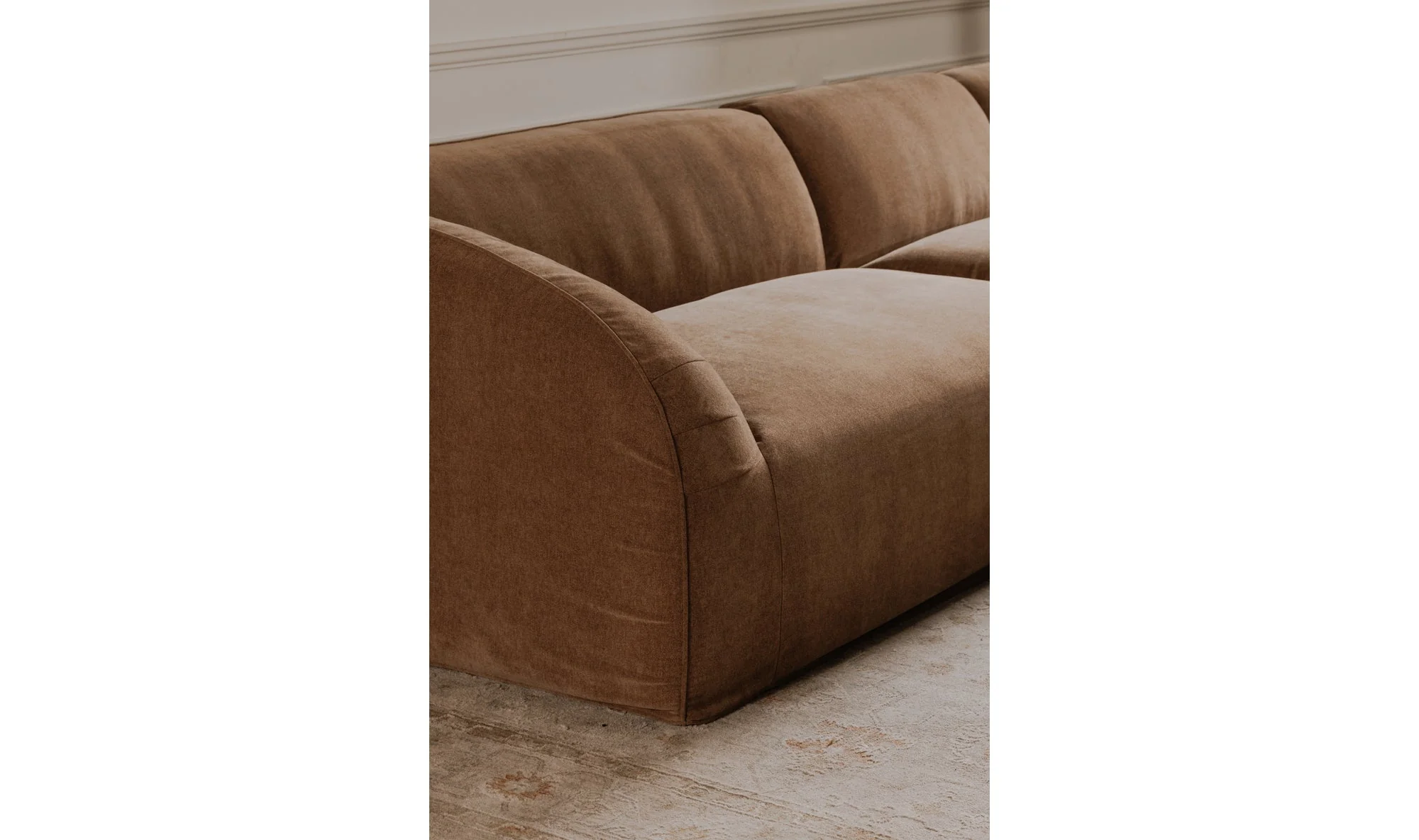 Isla Right Arm Facing Chaise Mocha - Image 3