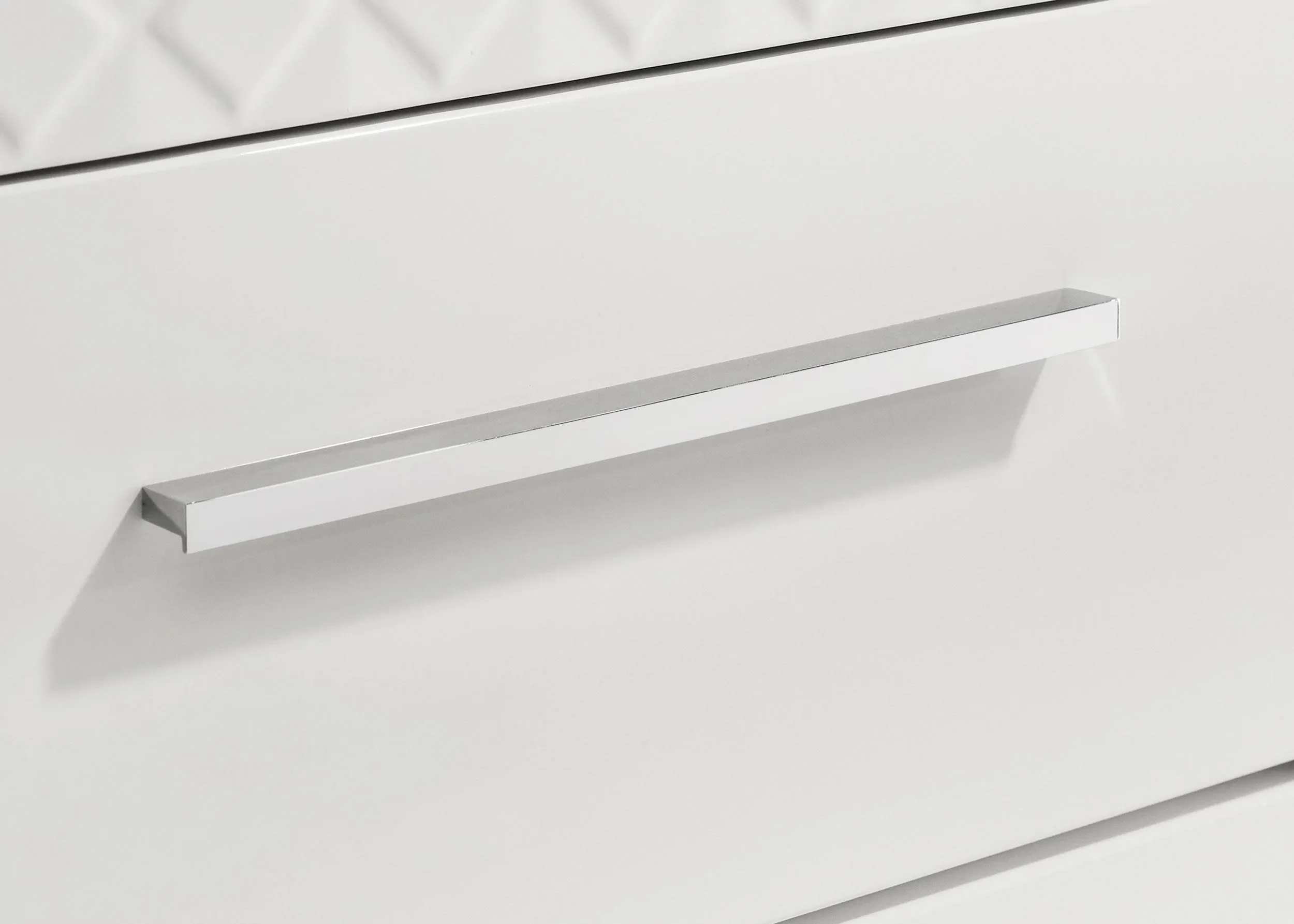 Ives White High Gloss 2-drawer Nightstand Bedside Table - Image 11