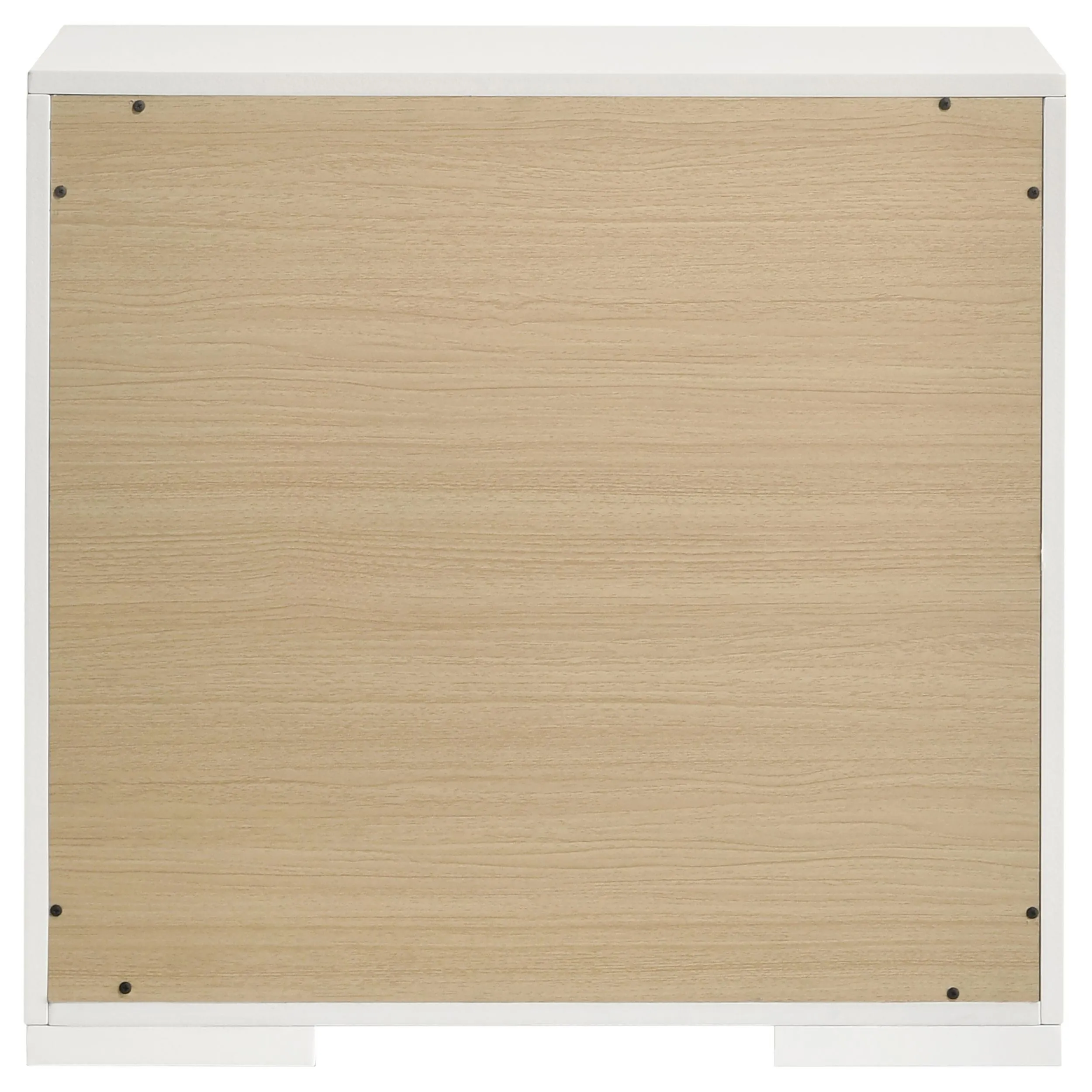 Ives White High Gloss 2-drawer Nightstand Bedside Table - Image 7