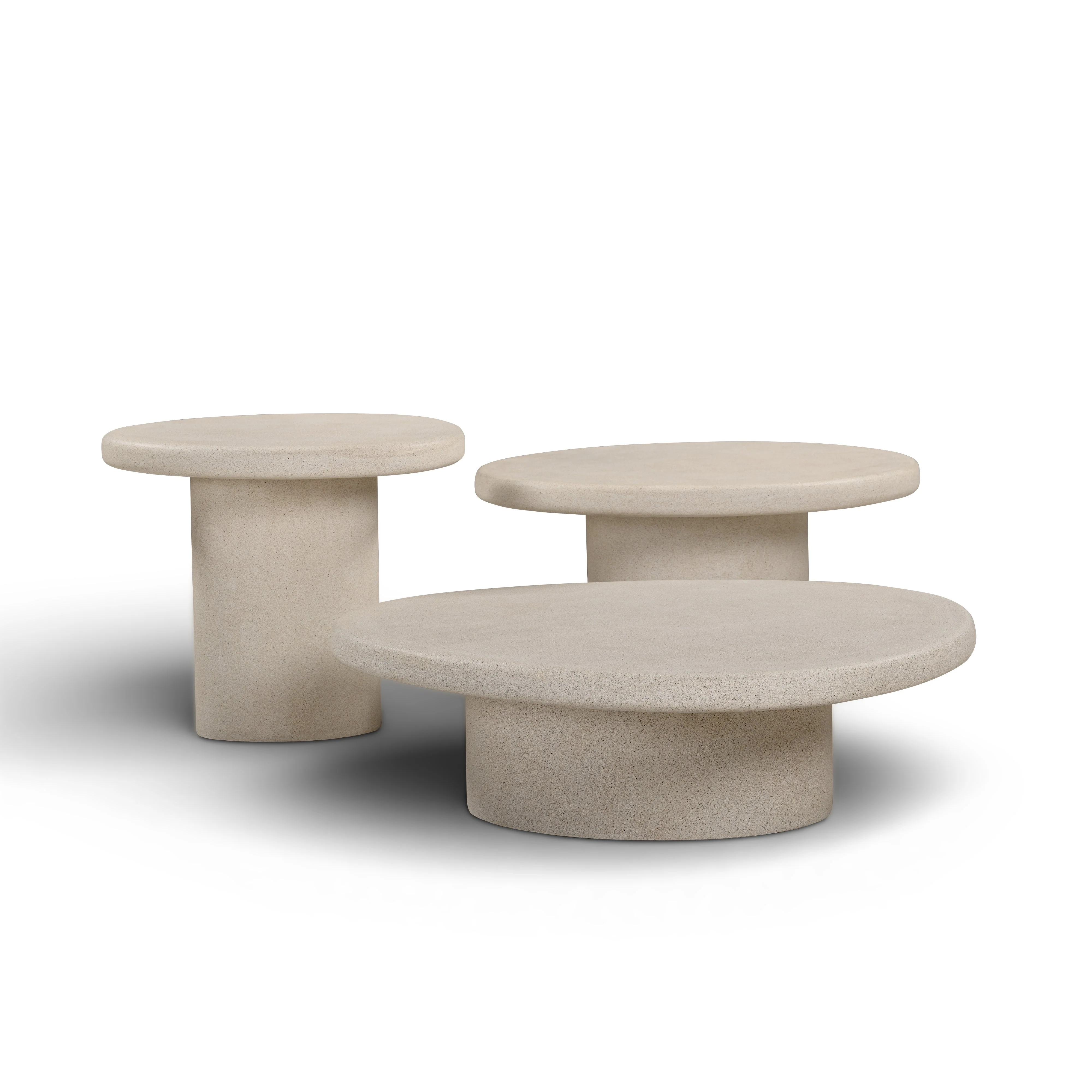 Jade Concrete Indoor/Outdoor Nesting Coffee Table Set - Image 11