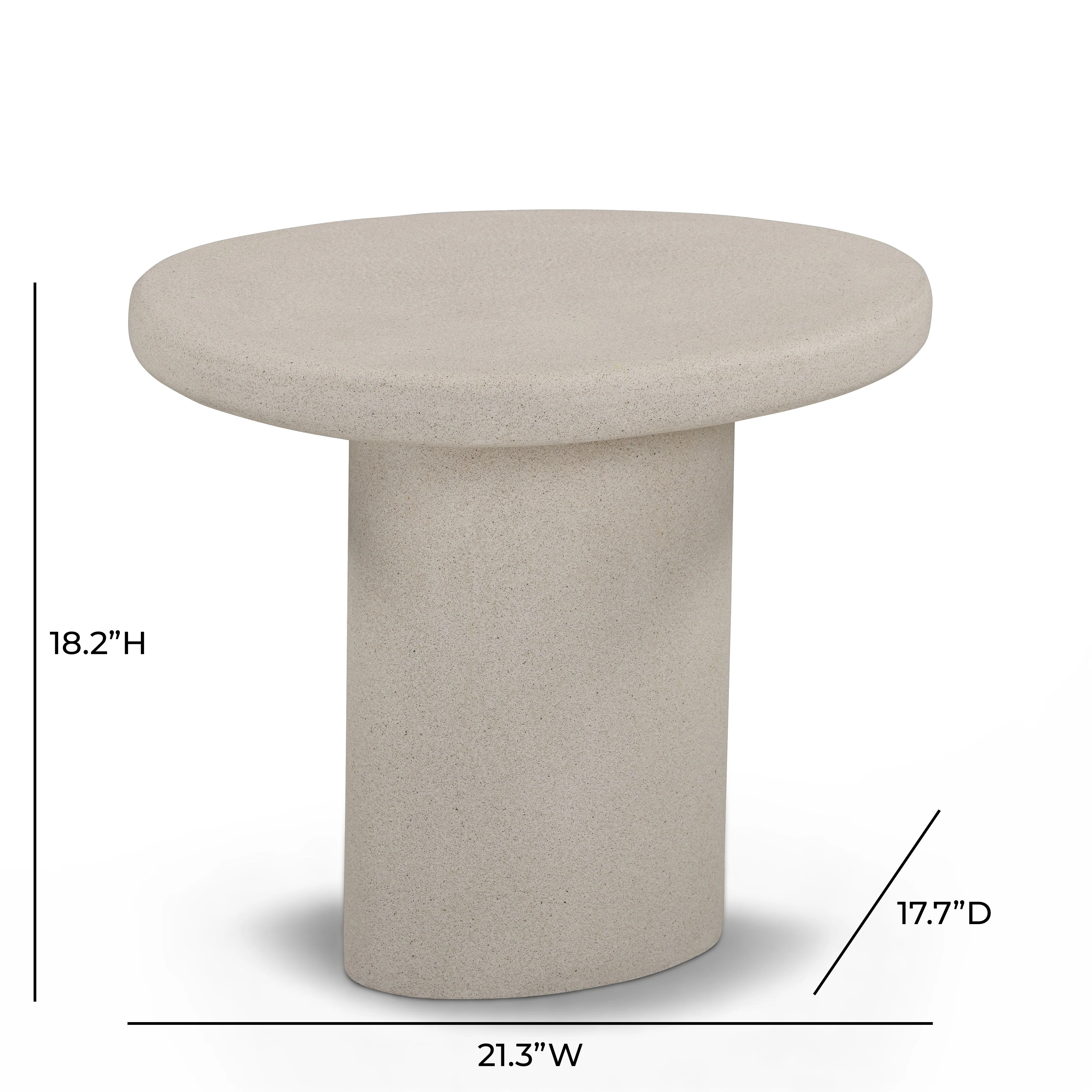 Jade Concrete Indoor/Outdoor Side Table - Image 13