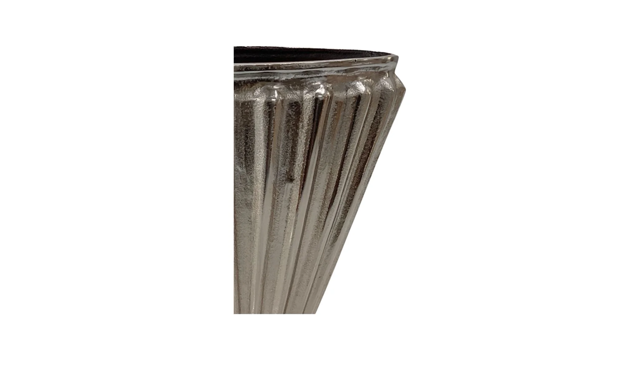 Jade Vase Aged Pewter Cast Aluminum - Image 5
