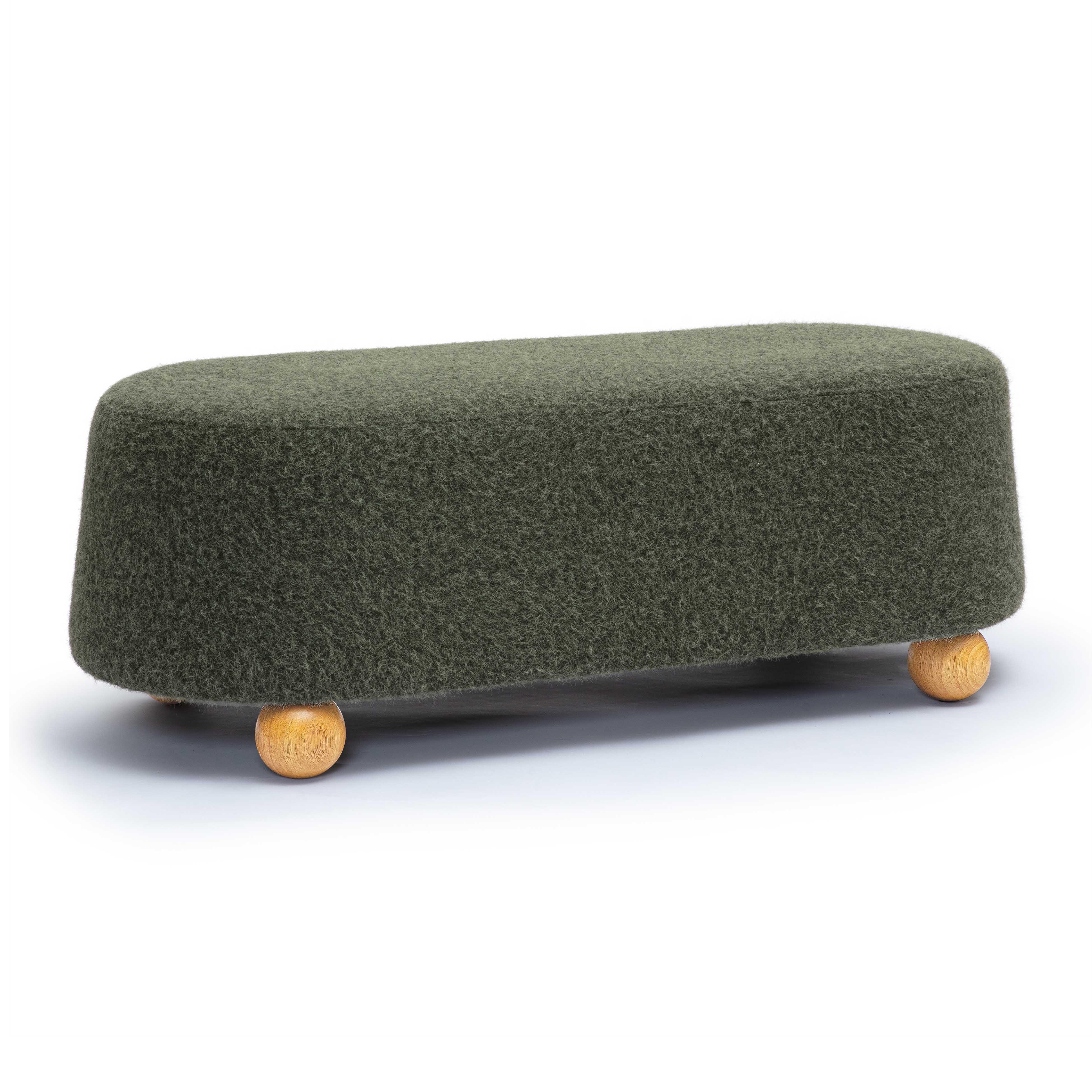 Jaine Loose Mohair Large Ottoman