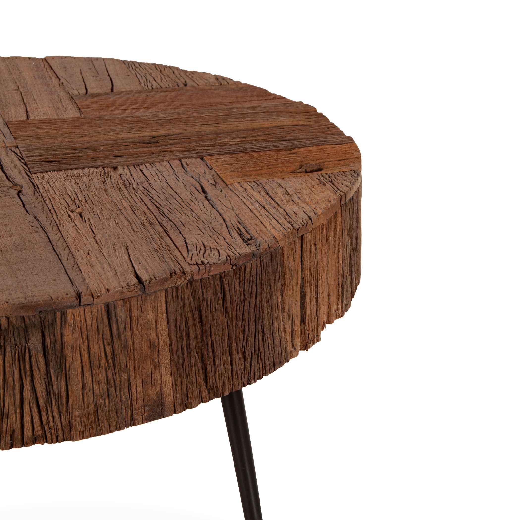 Jaipur 38" Round Coffee Table in Reclaimed Wood - Image 4