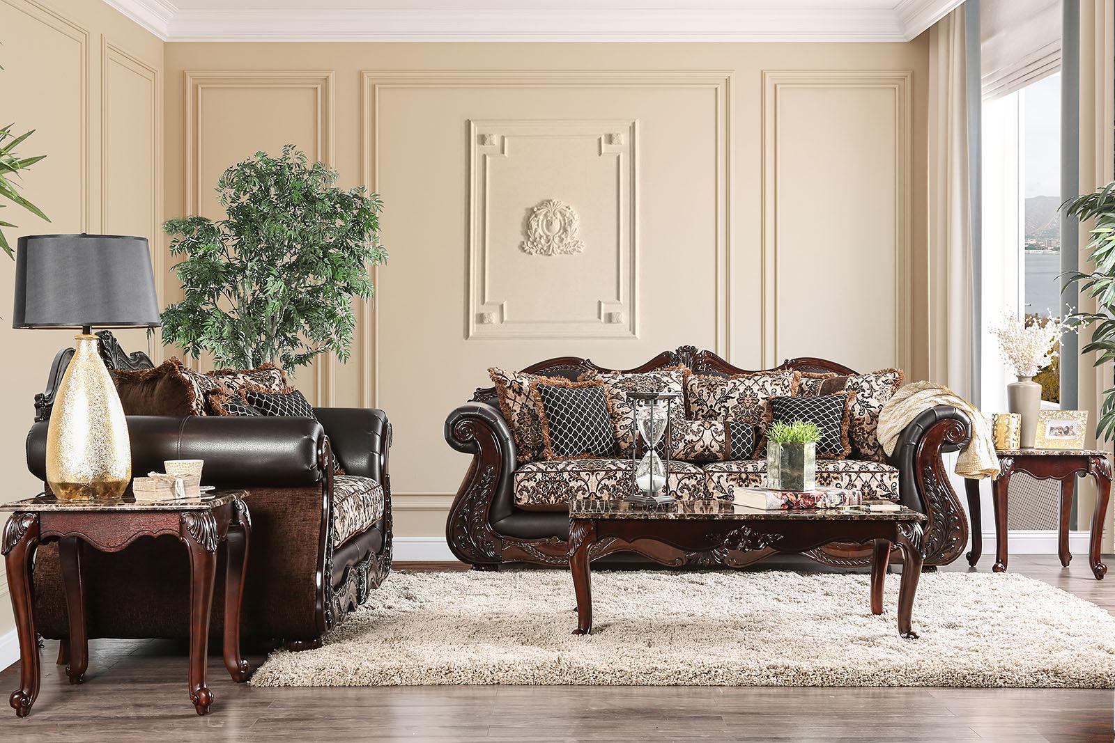 Jamael Brown/Espresso Sofa - Image 4
