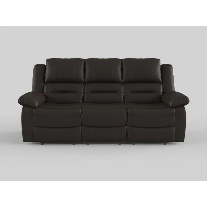 Jarita Chocolate Double Reclining Sofa - Image 4
