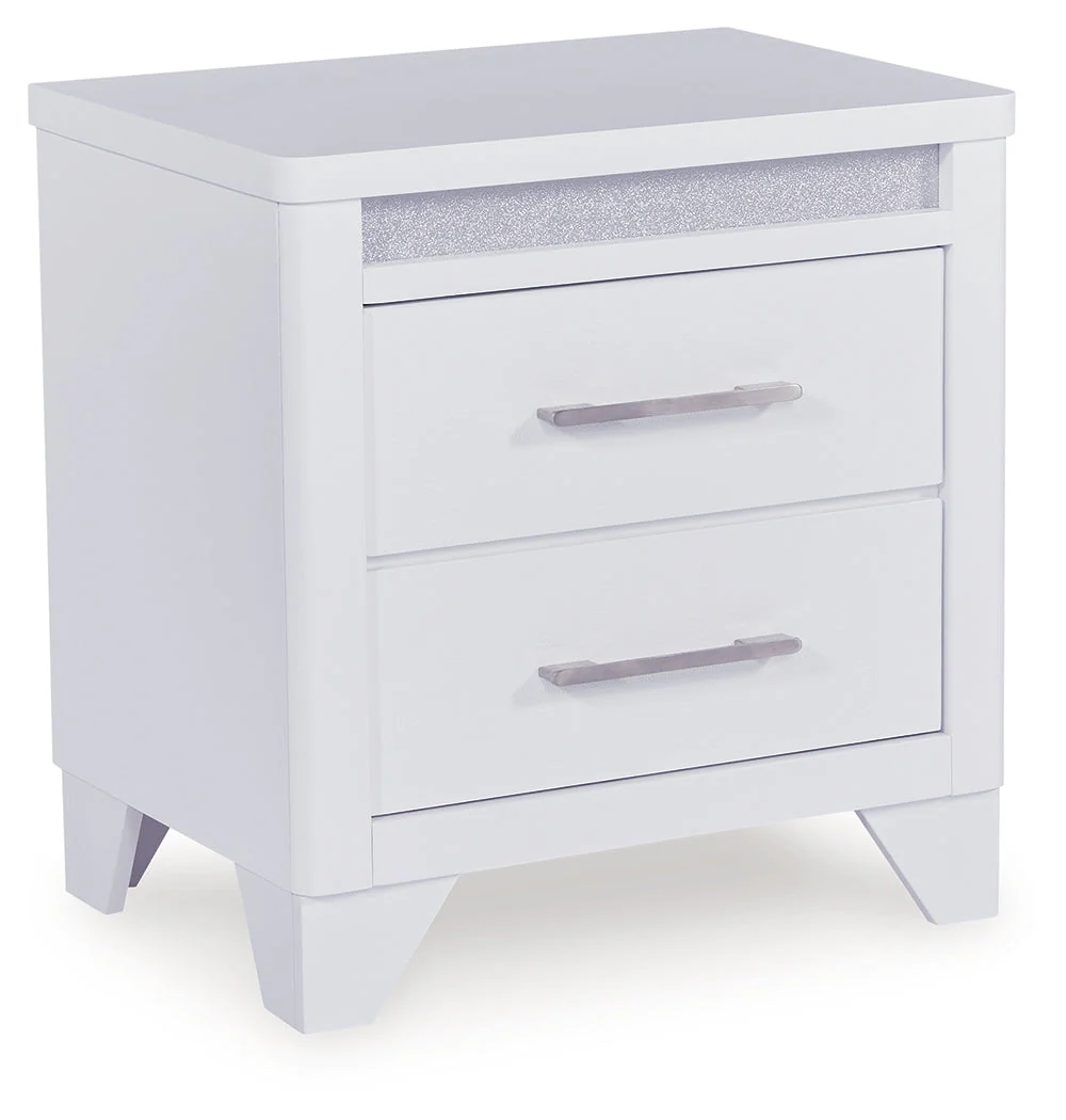 Jarlee White Queen Upholstered Panel Bed - Image 4