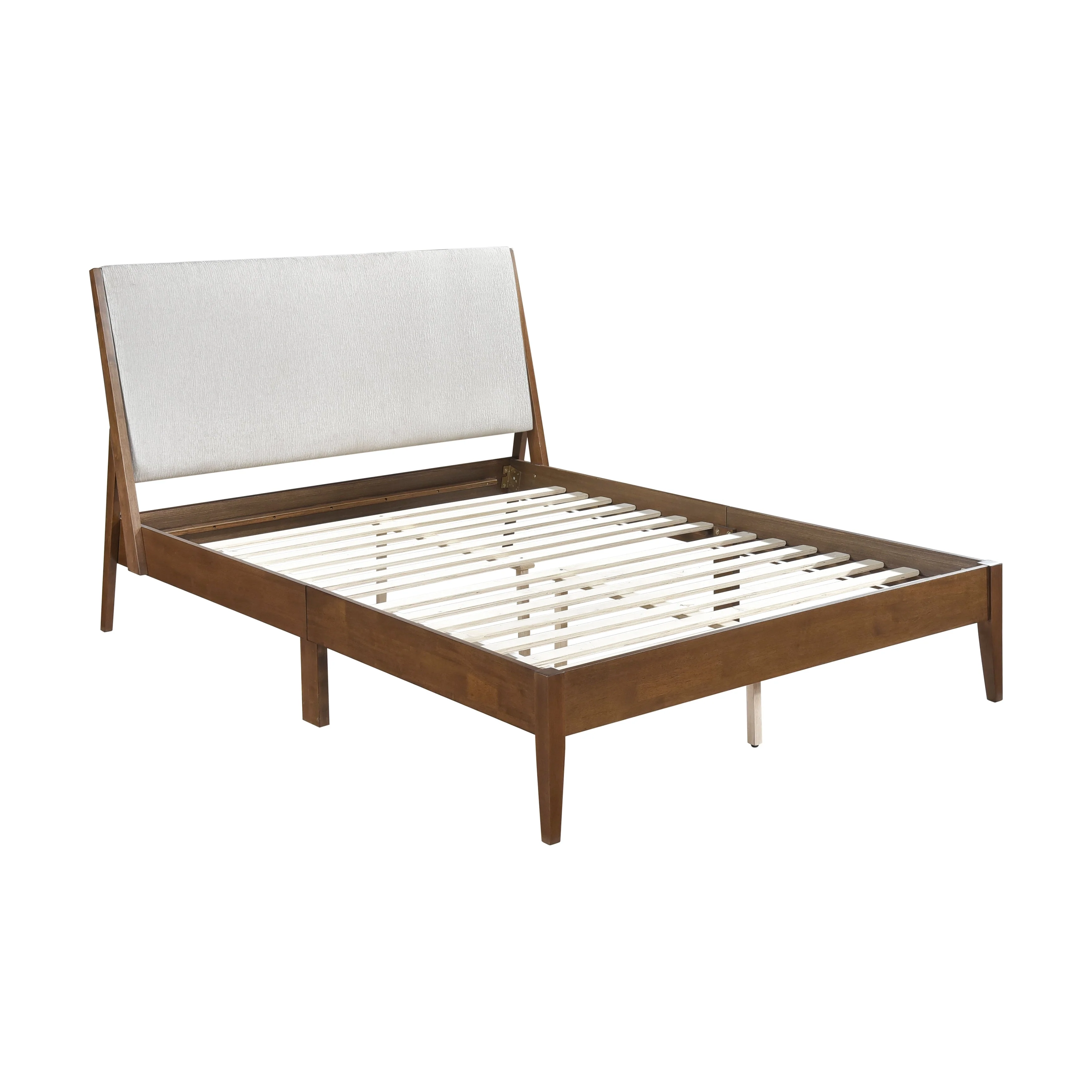 Jasper Light Gray/Chestnut Eastern King Platform Bed - Image 4