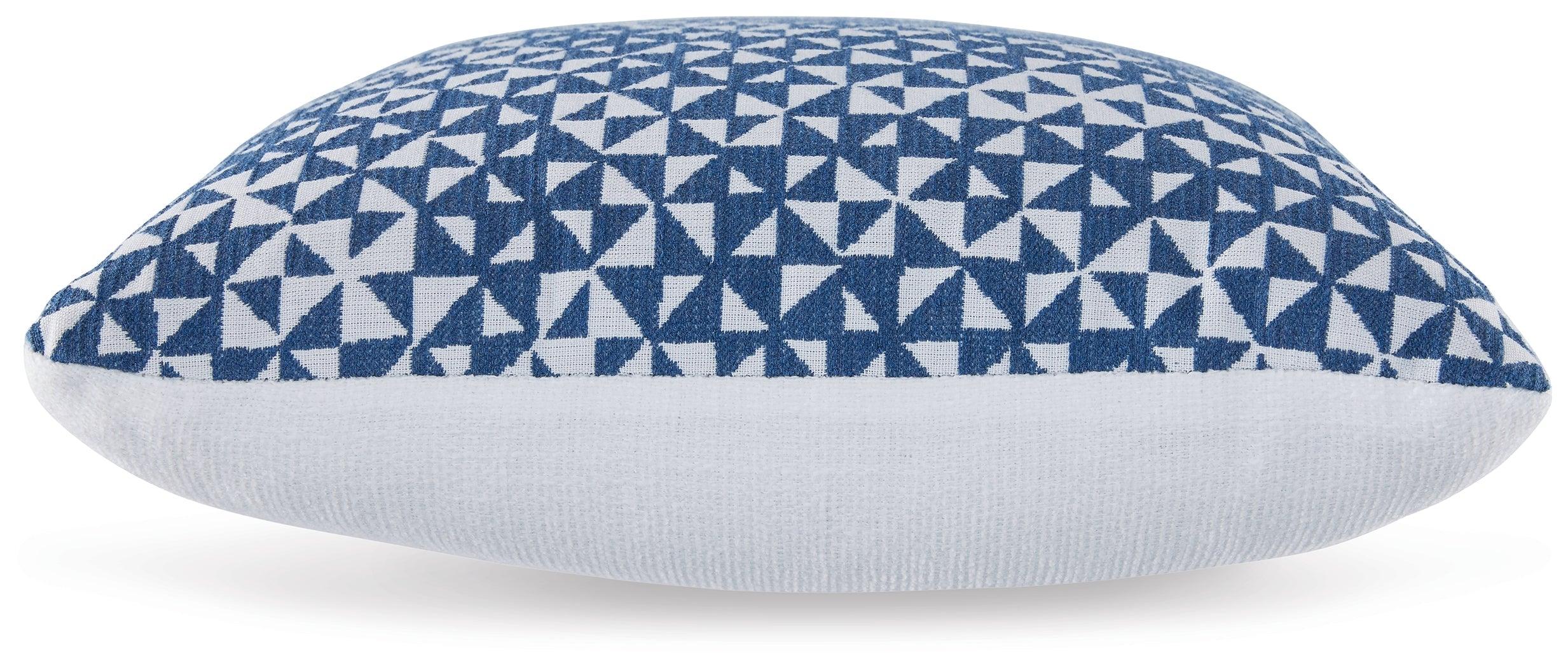 Jaycott Next-Gen Nuvella Blue/White Pillow (Set of 4) - Image 2