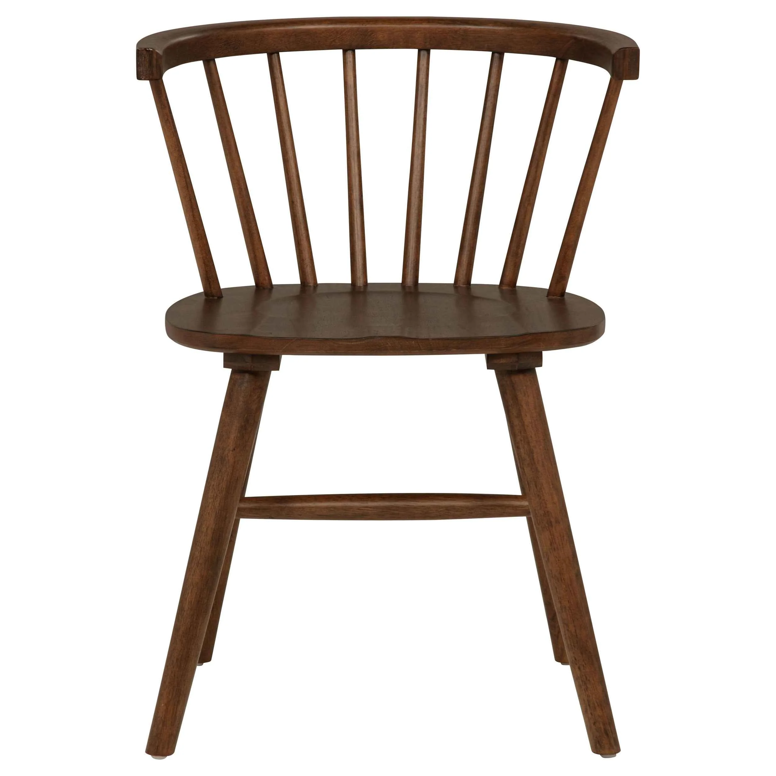 Jeffries Walnut Windsor Wood Dining Side Chair (Set of 2) - Image 4
