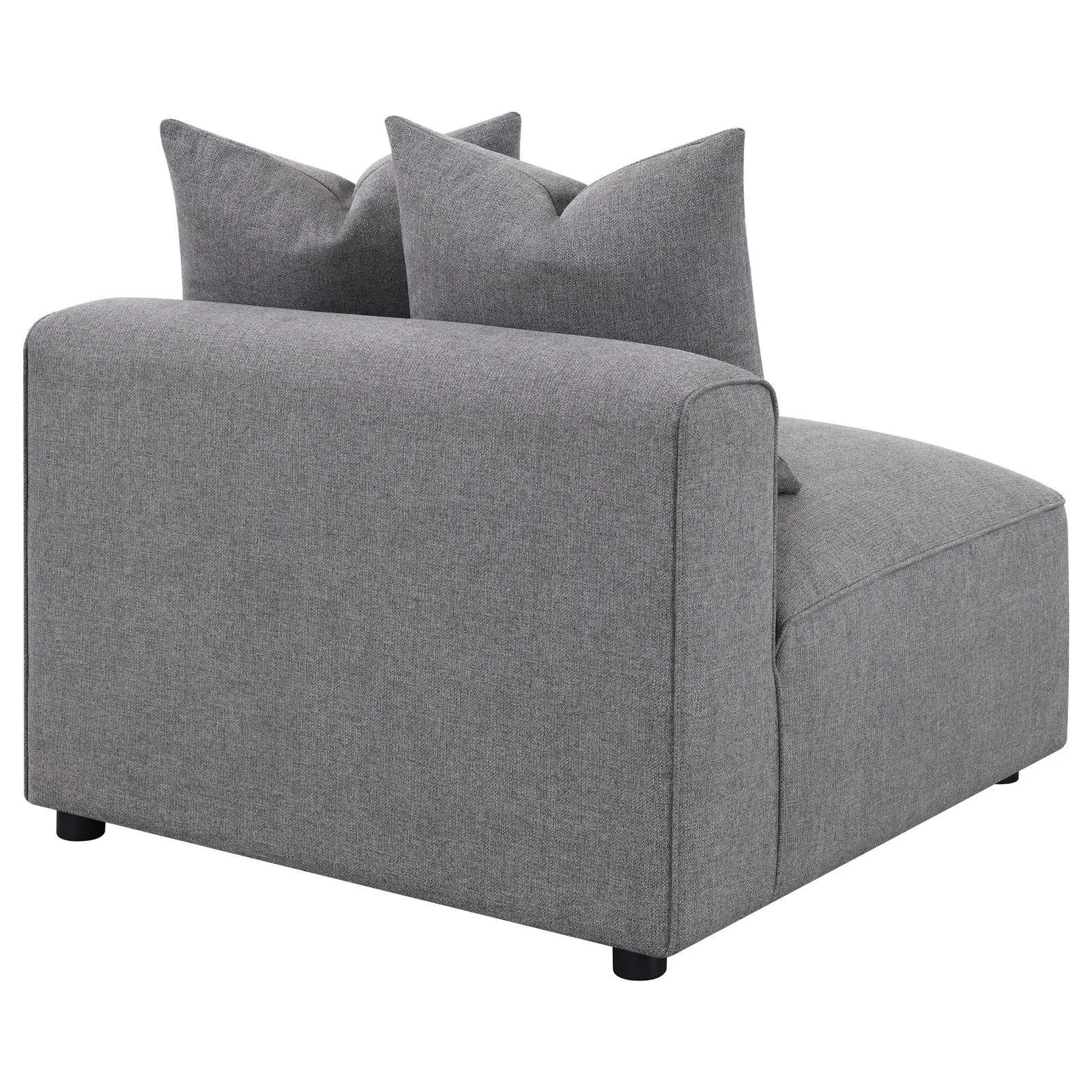 Jennifer Gray Tight Seat Armless Chair - Image 7