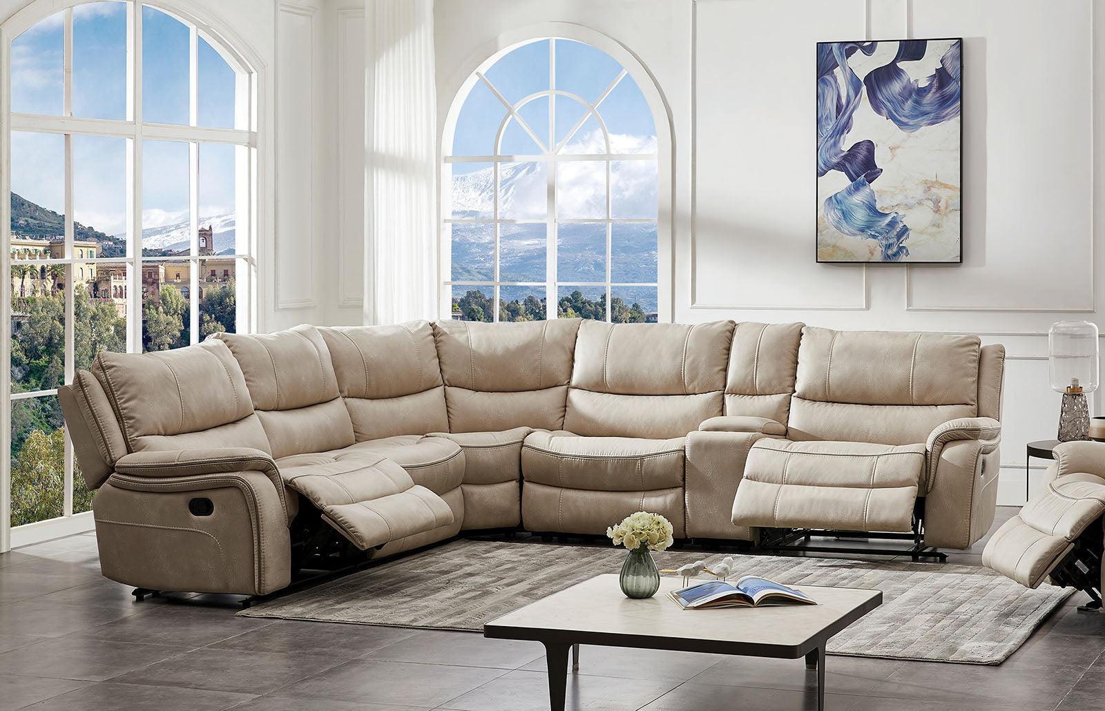 Jerominus Beige Sectional - Image 3