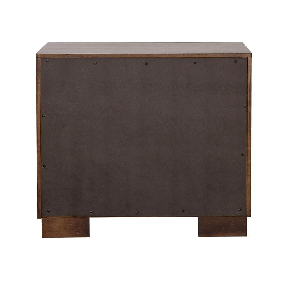 Jessica Cappuccino 2-Drawer Nightstand - Image 5