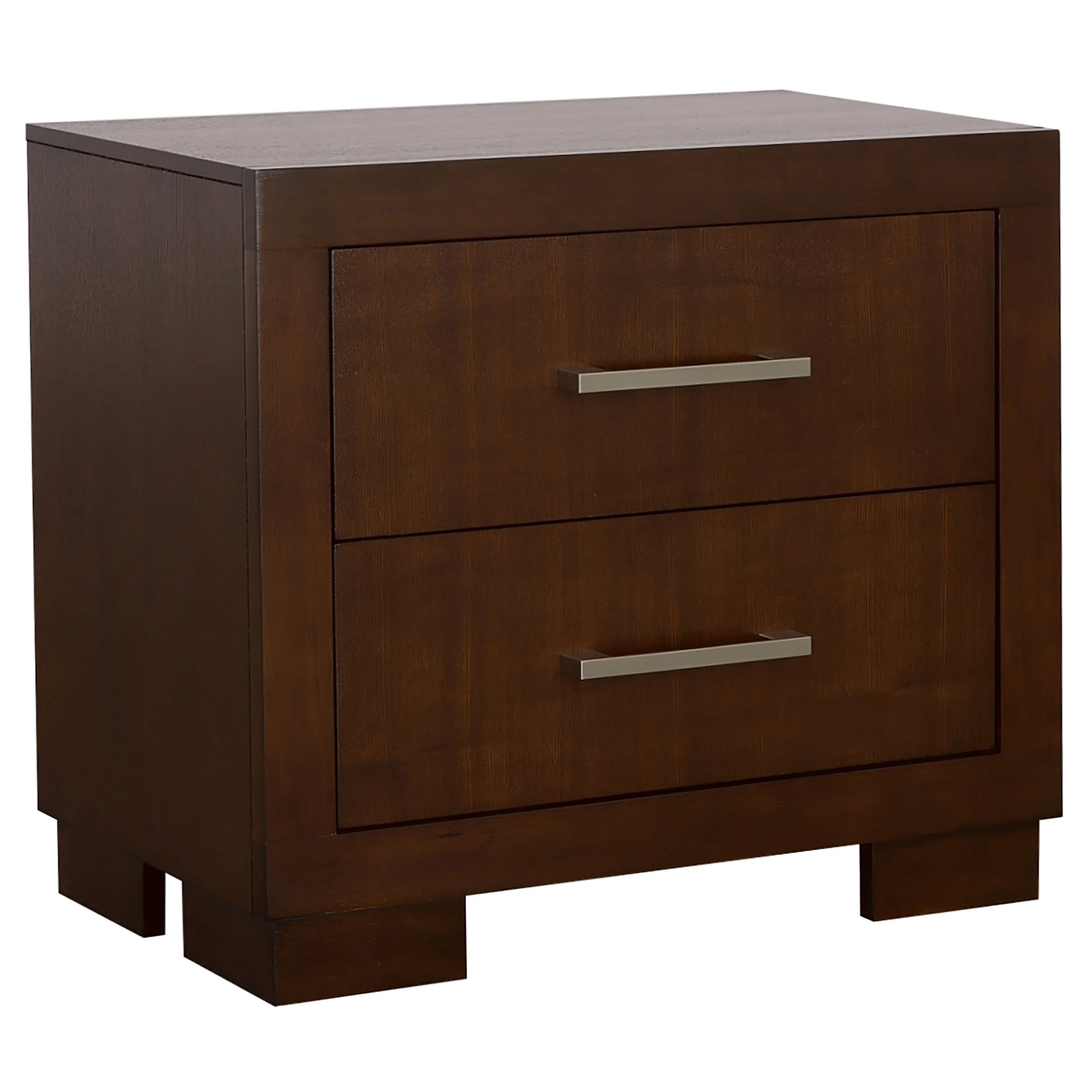 Jessica Cappuccino 4-Piece Queen Bedroom Set with Bookcase Headboard - Image 4