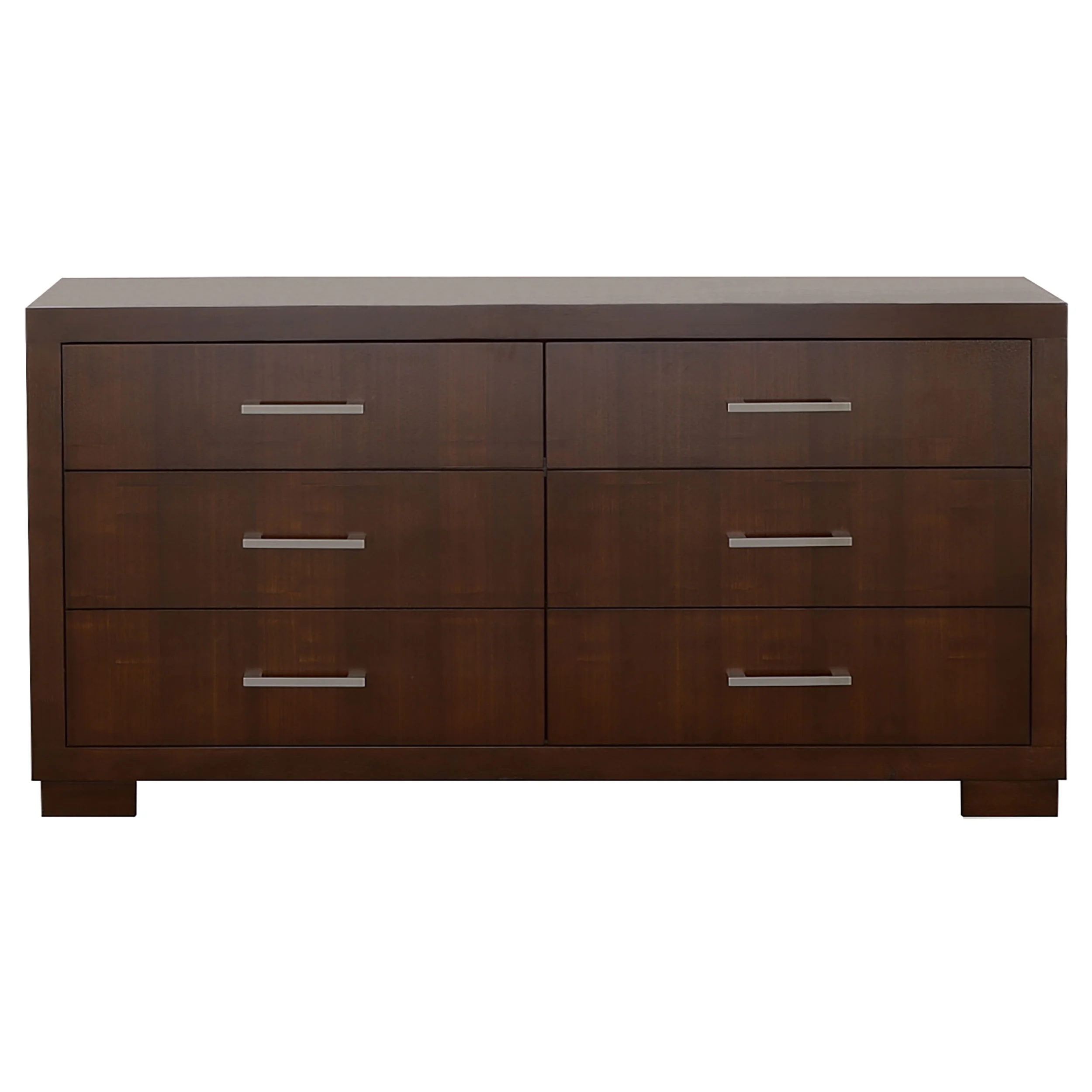Jessica Cappuccino 4-Piece Queen Bedroom Set with Bookcase Headboard - Image 8