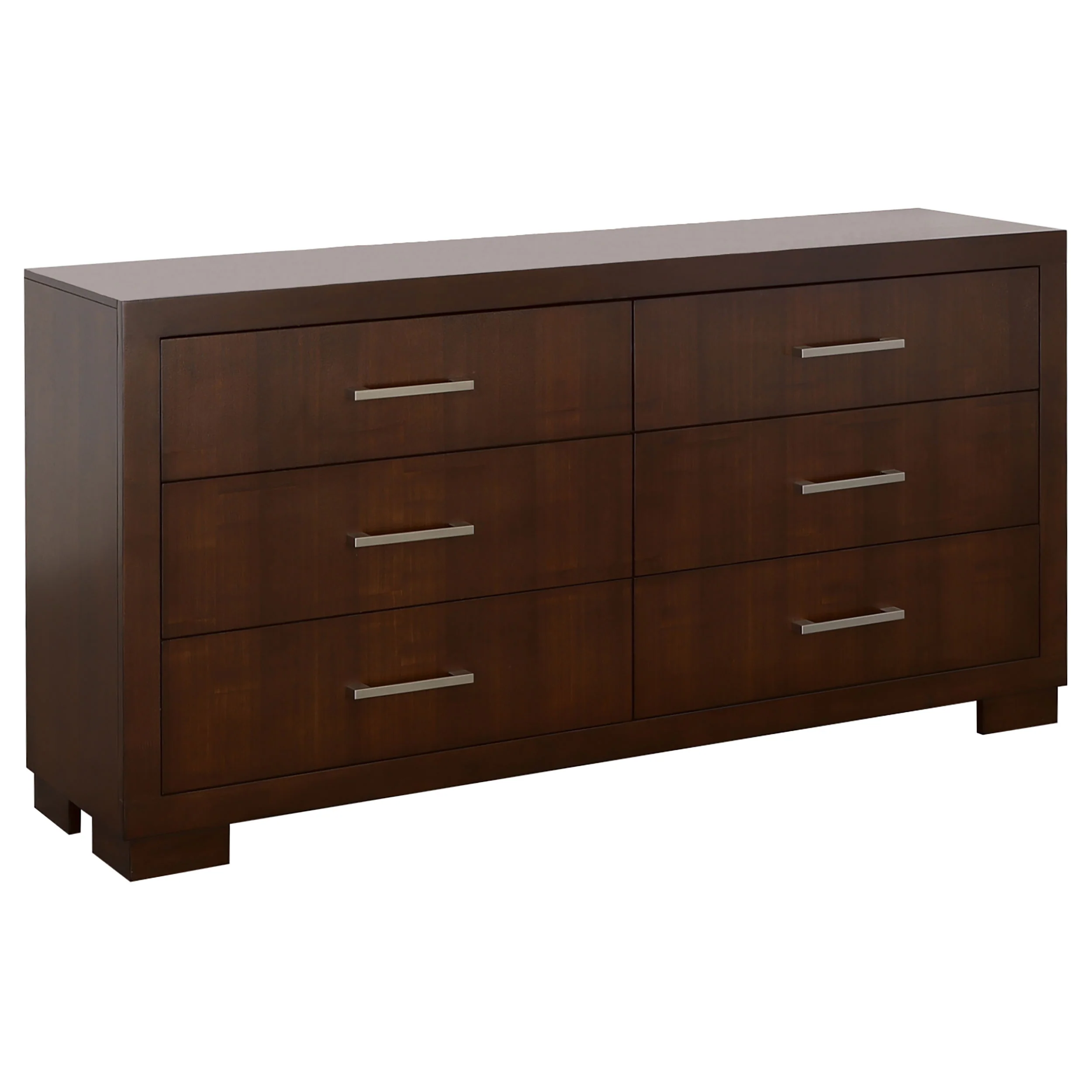Jessica Cappuccino 4-Piece Queen Bedroom Set with Nightstand Panels - Image 9