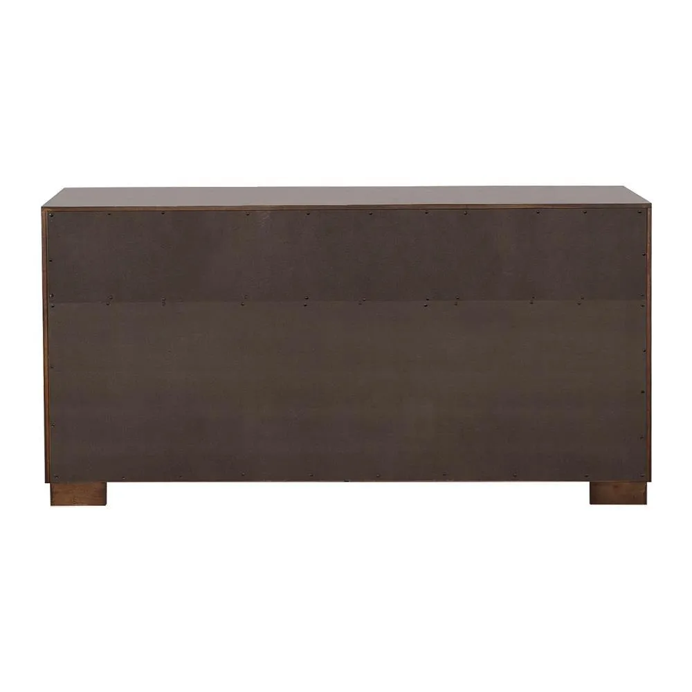 Jessica Cappuccino 6-Drawer Dresser - Image 5