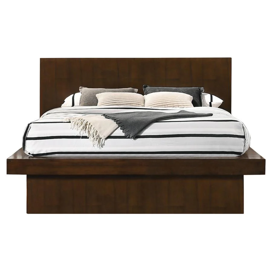 Jessica Cappuccino 6-piece Queen LED Bedroom Set - Image 3