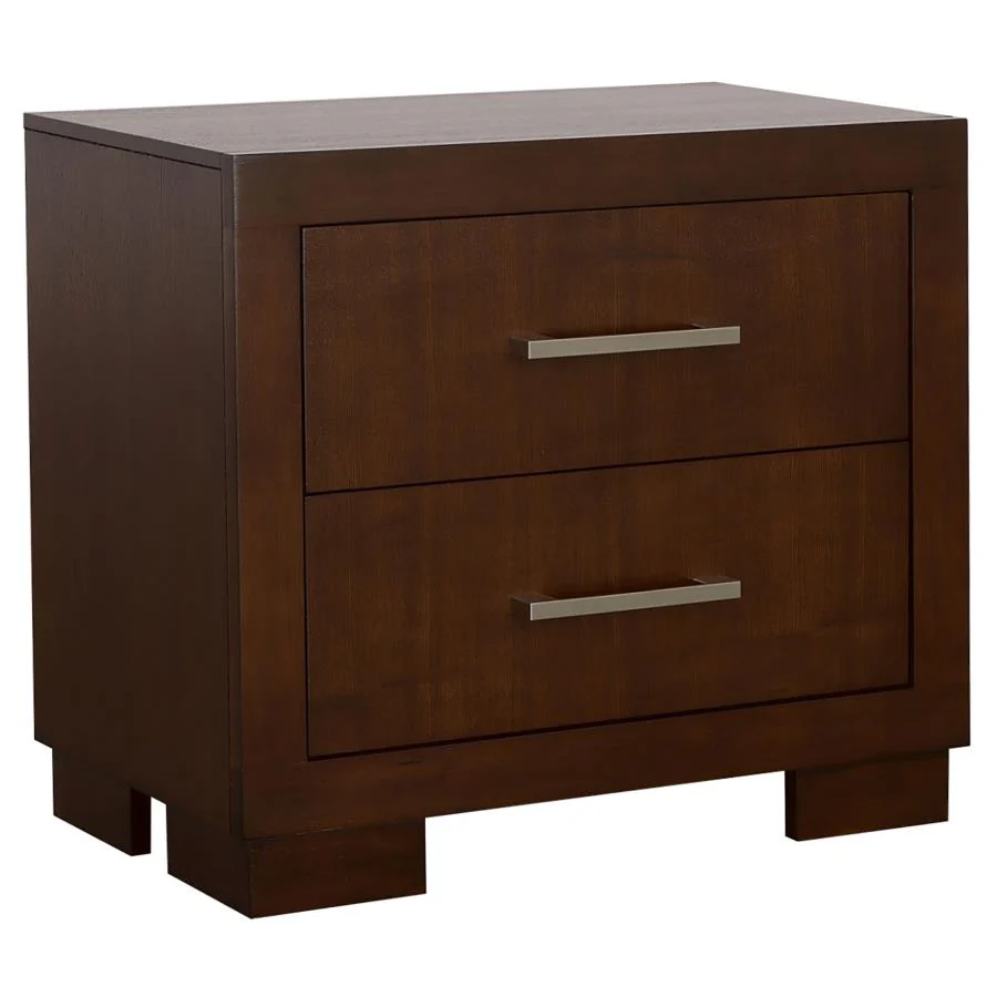 Jessica Cappuccino 6-piece Queen LED Bedroom Set - Image 5