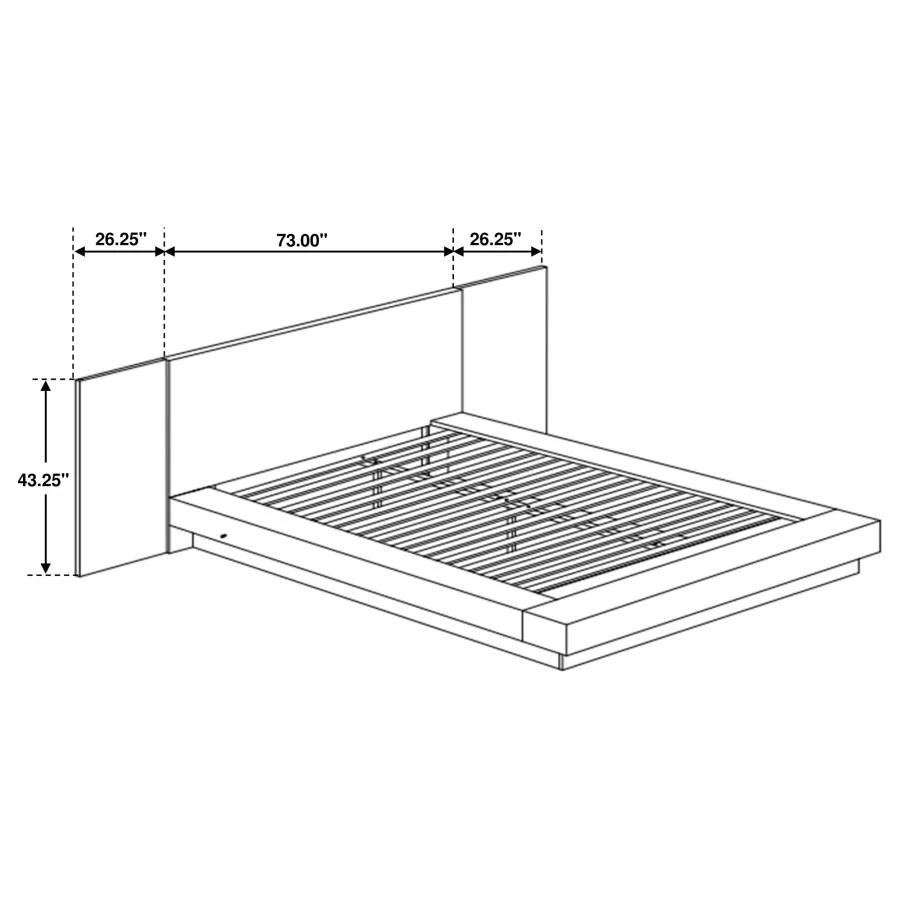 Jessica Eastern King 5-Piece Minimalistic Platform Bedroom Set - Image 15