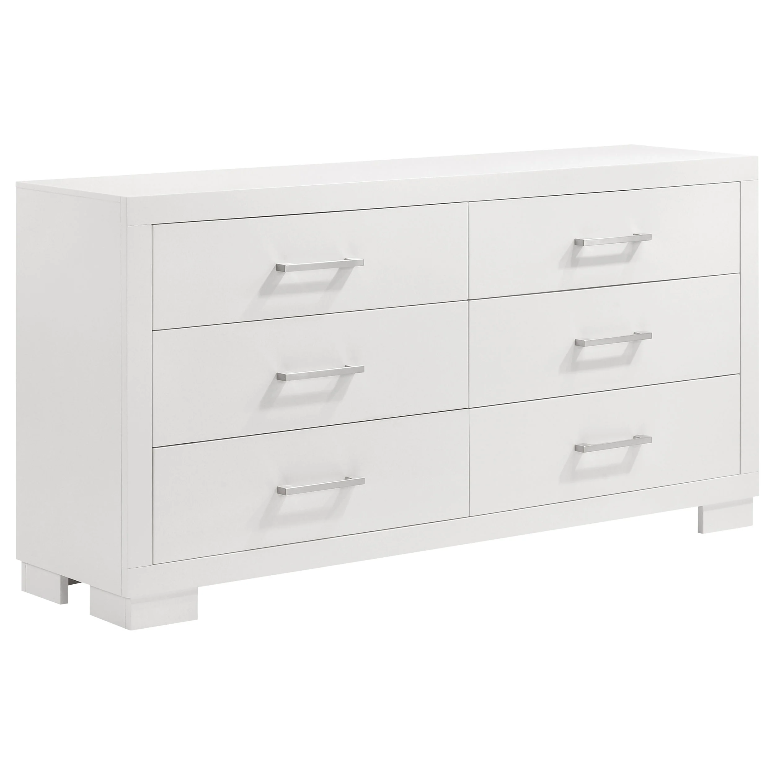 Jessica Snow White 4-Piece Queen Bedroom Set with Nightstand Panels - Image 8