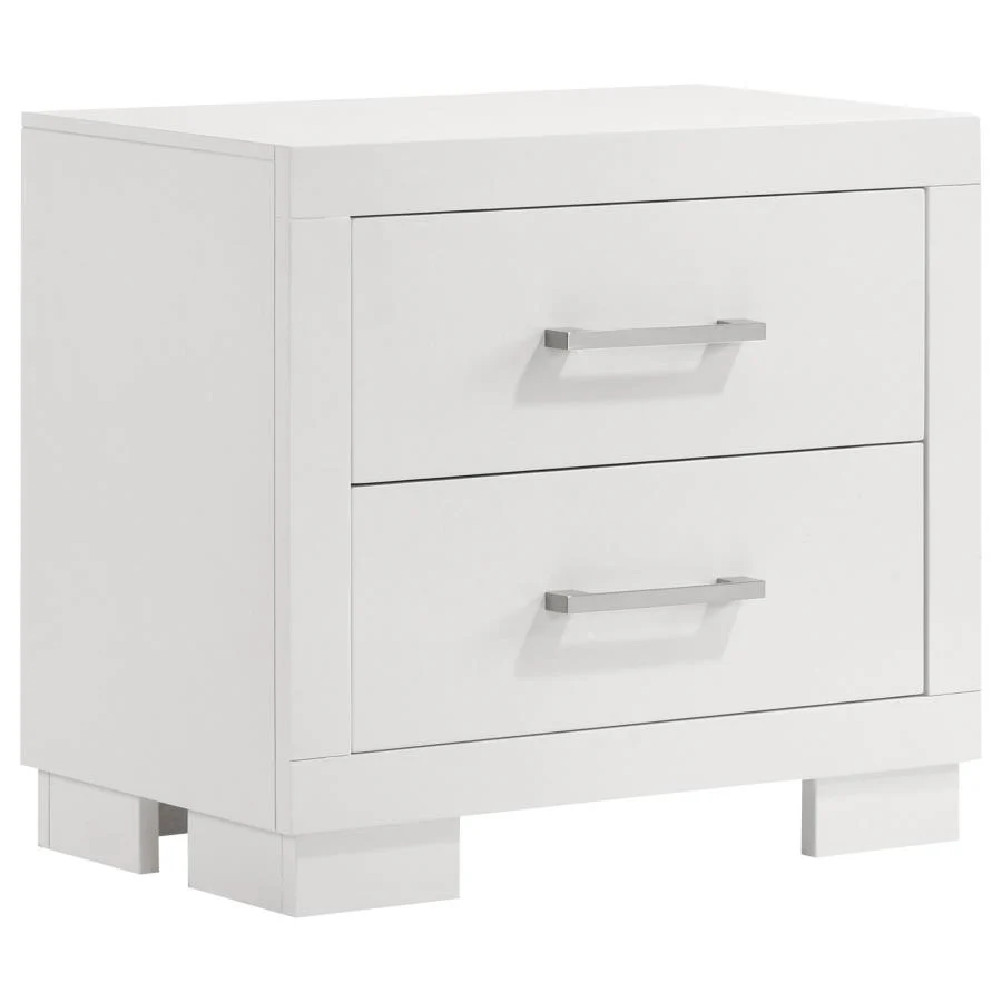 Jessica White 6-Piece Queen Bedroom Set with Nightstand Panels - Image 5