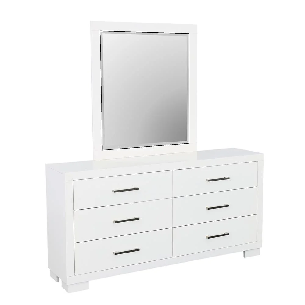 Jessica White Rectangular Mirror - Image 7