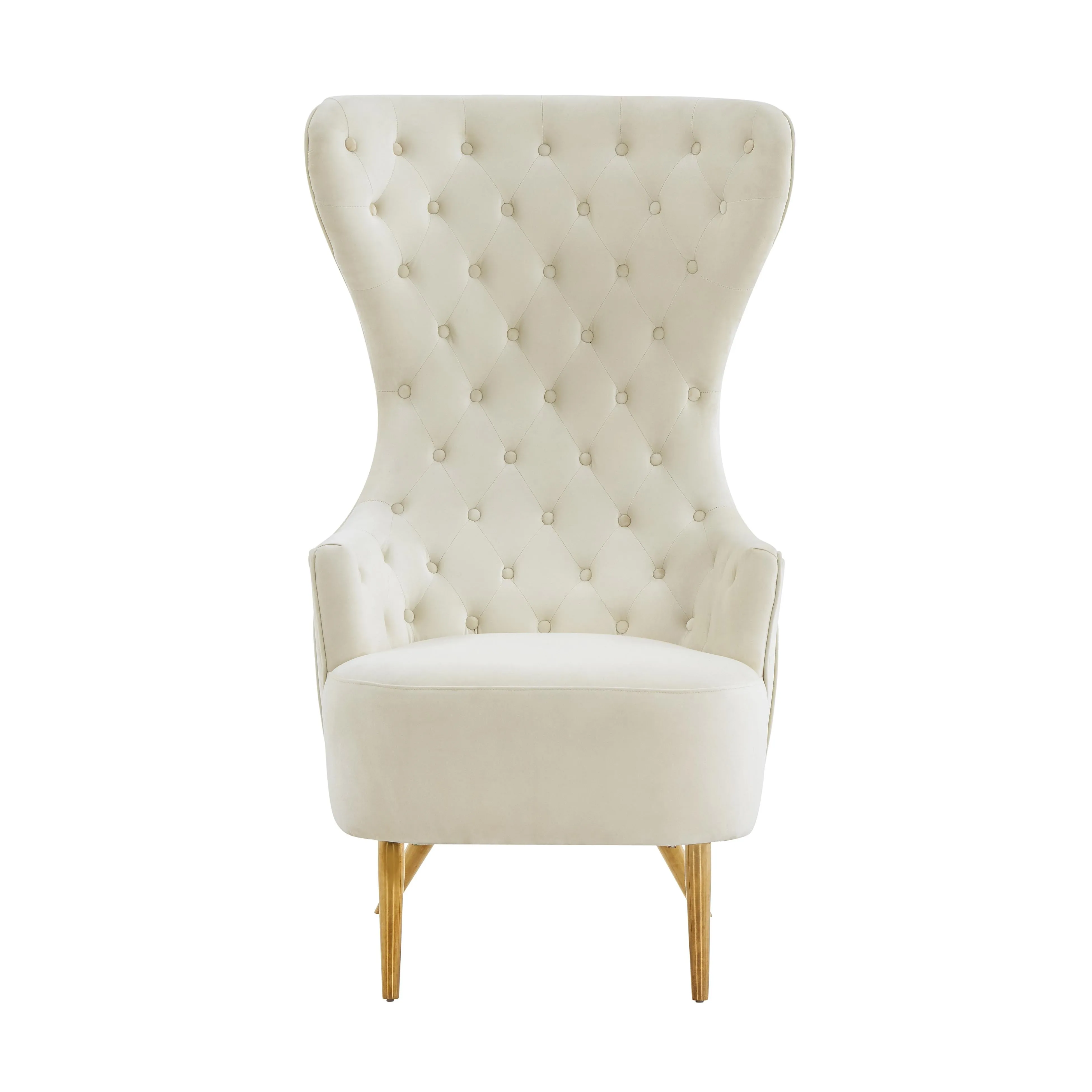 Jezebel Velvet Wingback Chair by Inspire Me! Home Decor - Image 3