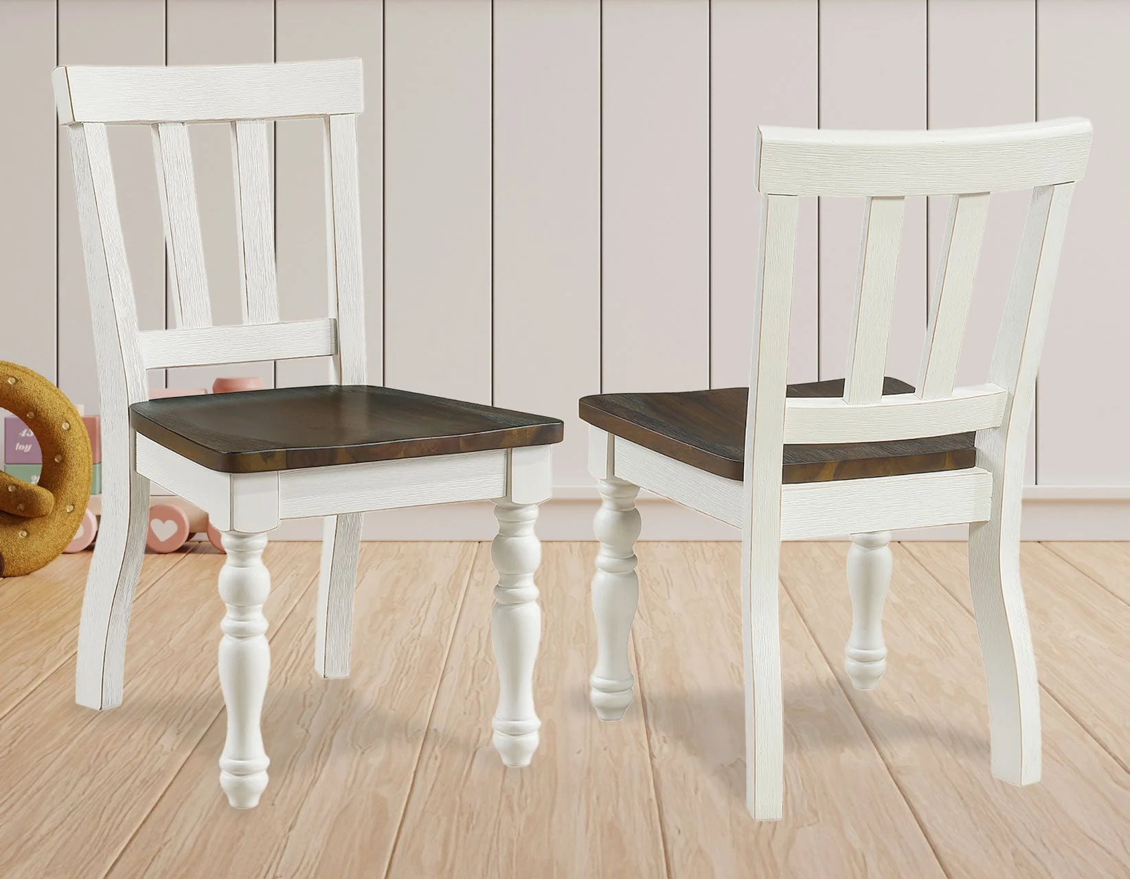 Joanna Ivory/Mocha 5-Piece Kids Dining Set - Image 2