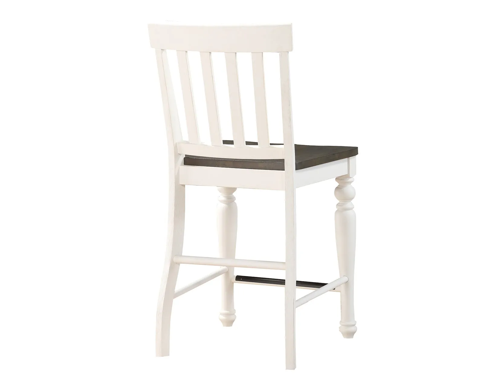 Joanna Ivory/Mocha Counter Height Dining Set with Lazy Susan - Image 8