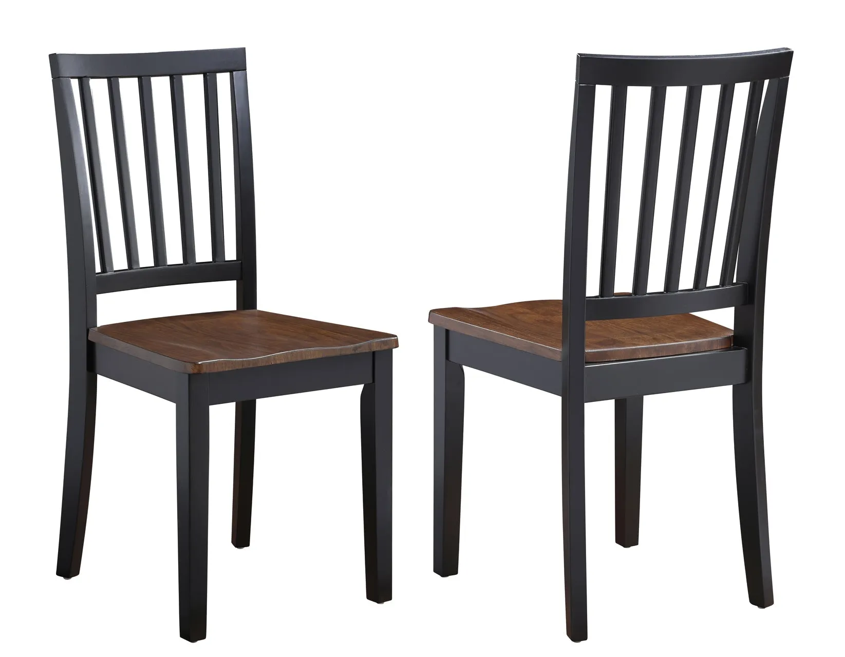 Joplin Walnut/Ebony Solid Wood Dining Chair, Set of 2 - Image 2