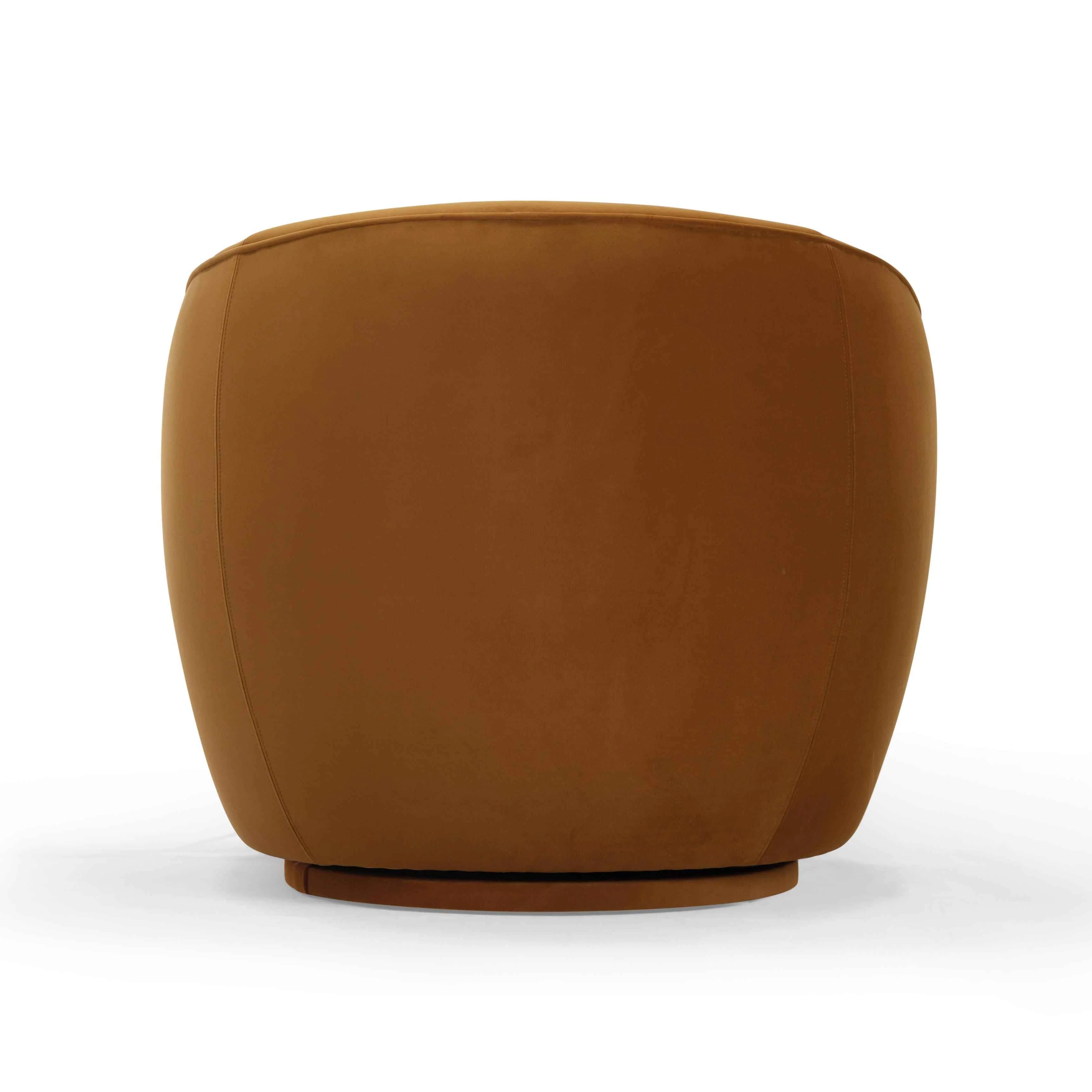 Jordan Performance Velvet Swivel Accent Chair - Image 12