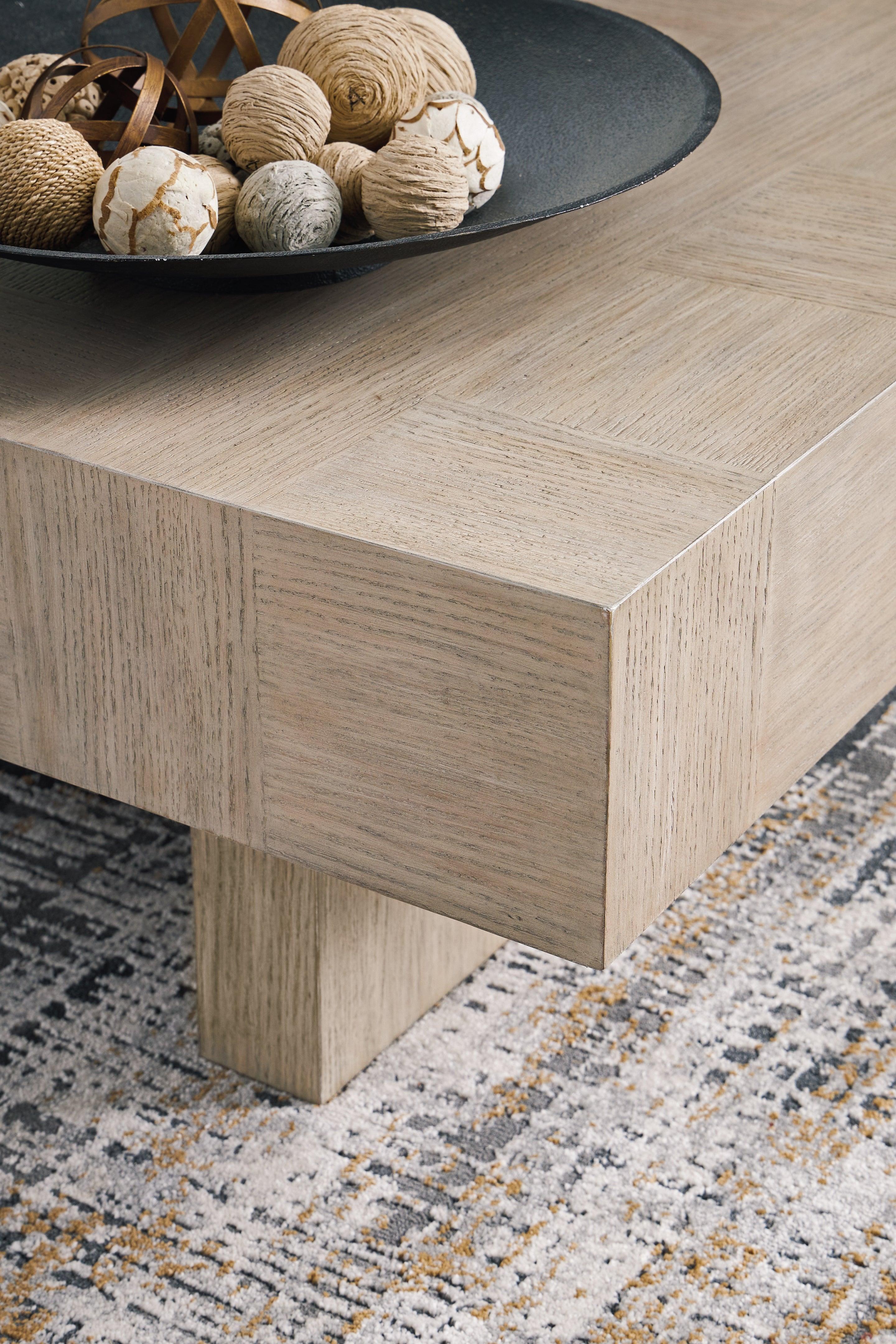Jorlaina Light Grayish Brown Coffee Table - Image 5