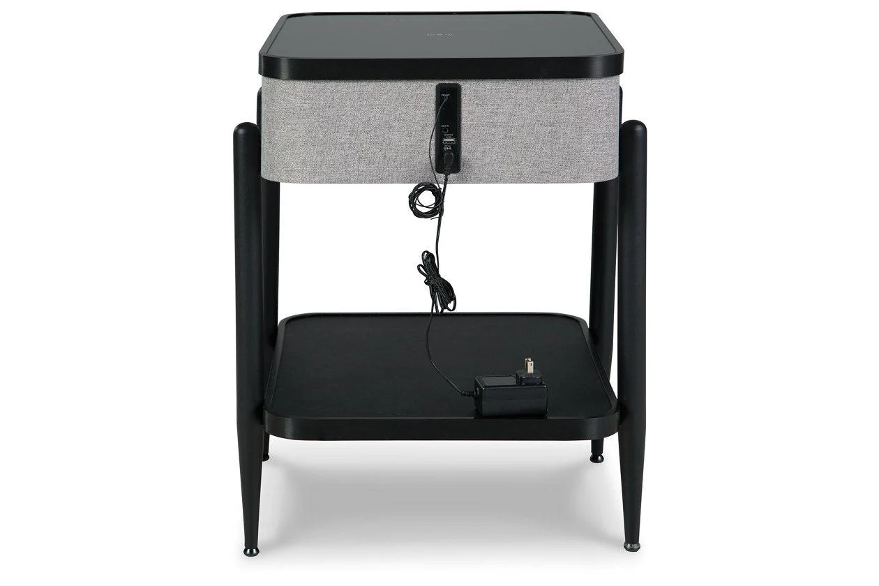 Jorvalee Gray/Black Accent Table - Image 4
