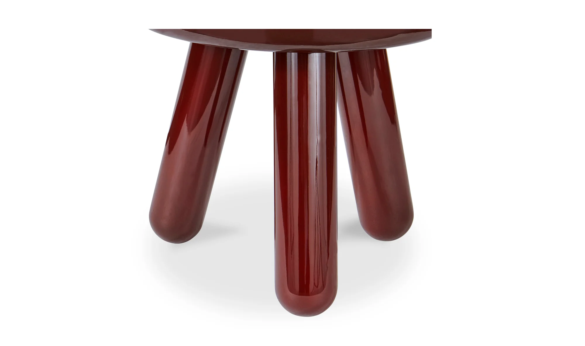 Joy Accent Table Deep Red Lacquer - Image 3