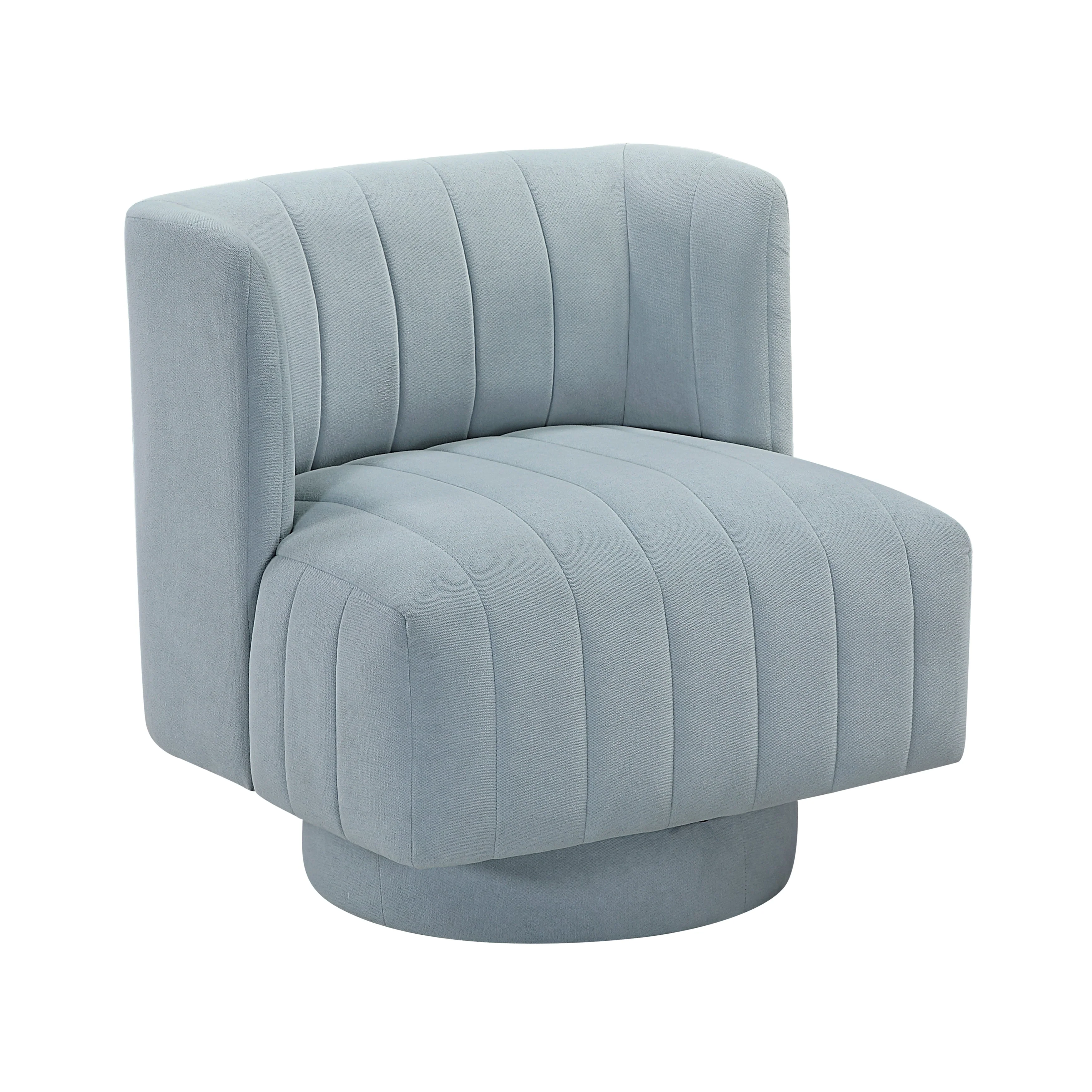 Joyce Aqua Blue Swivel Chair - Image 2