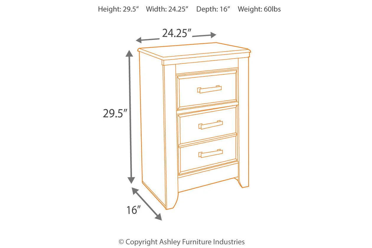 Juararo Dark Brown Nightstand - Image 7