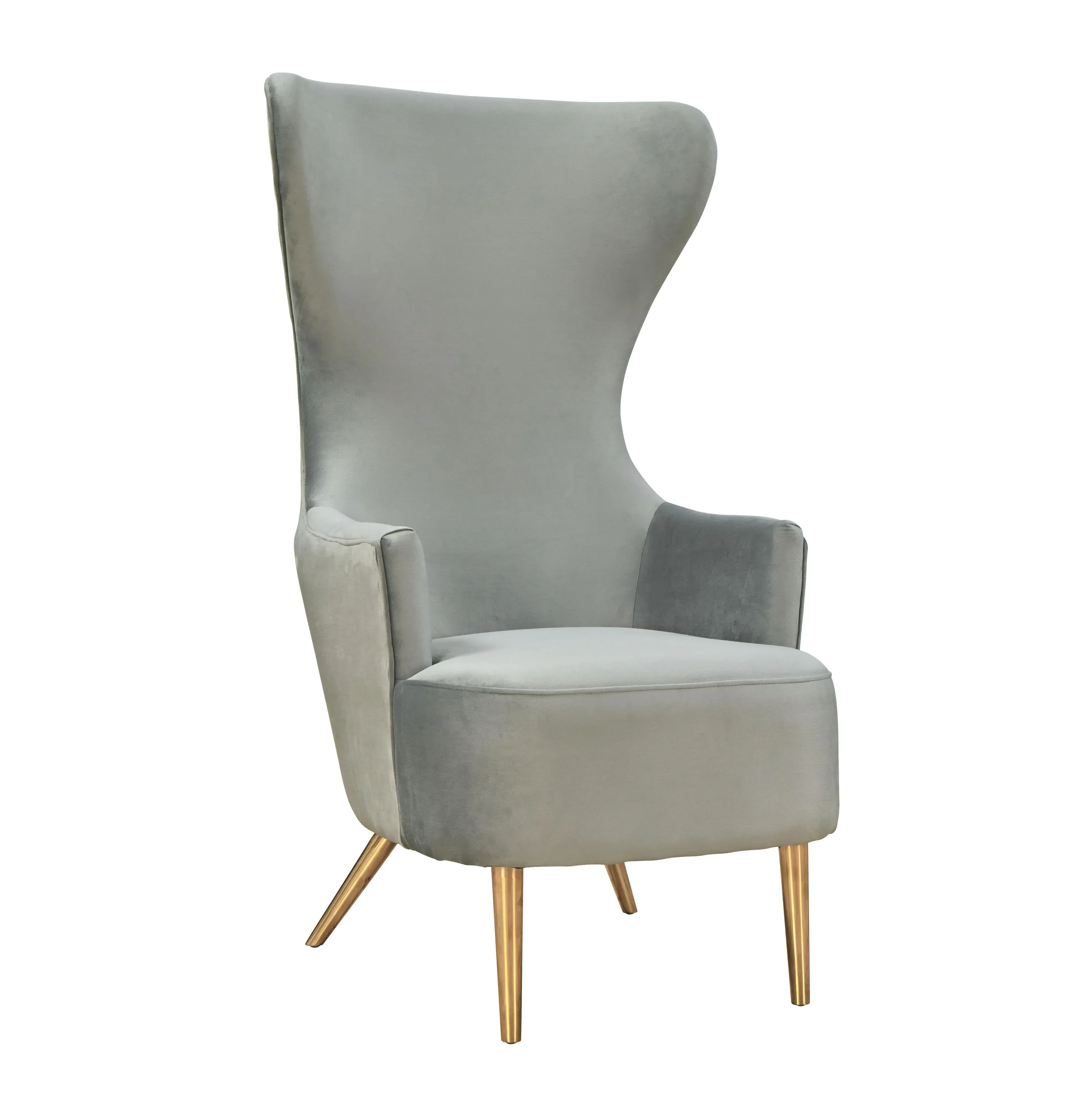 Julia Velvet Wingback Chair by Inspire Me! Home Decor - Image 14