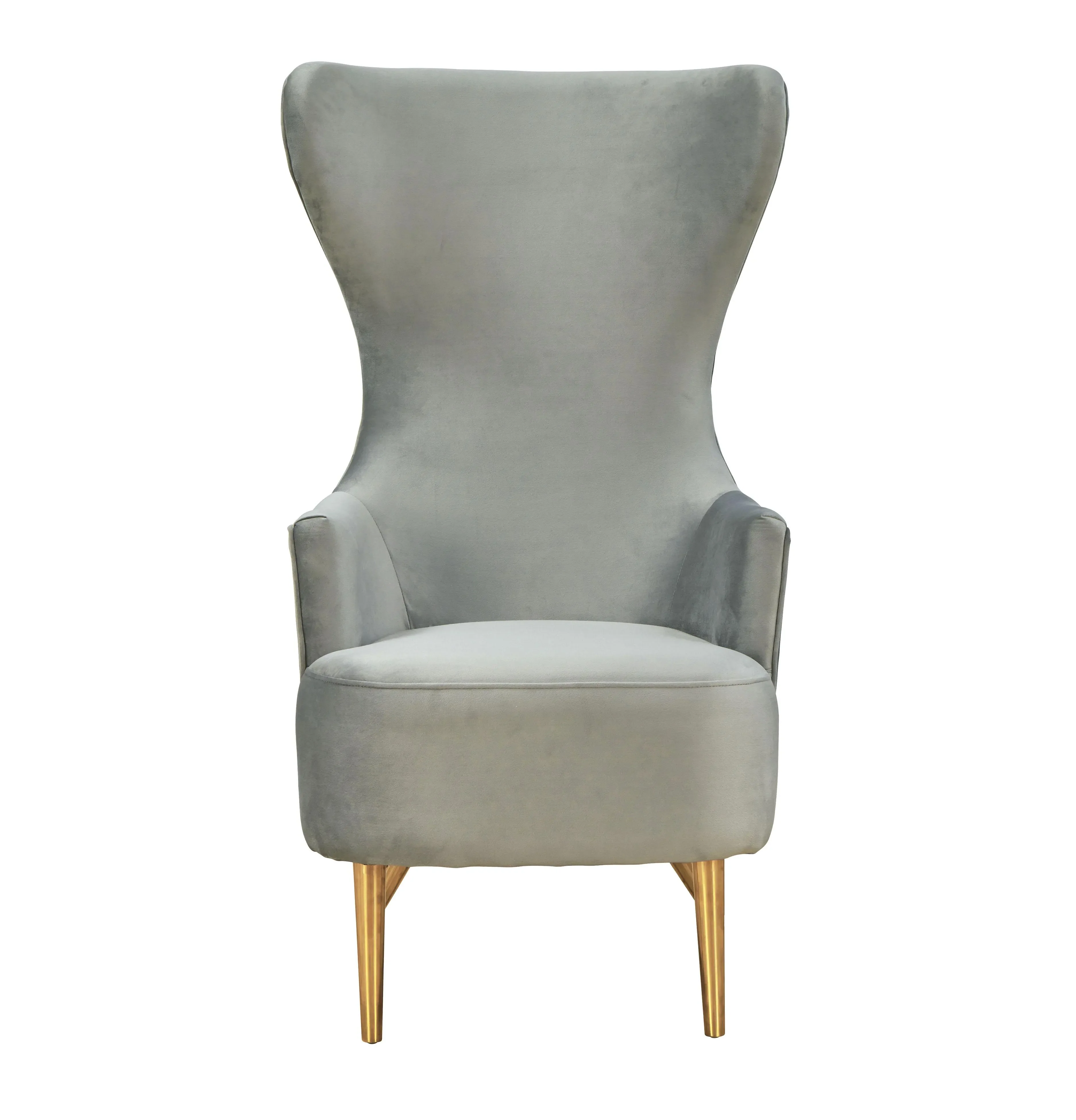 Julia Velvet Wingback Chair by Inspire Me! Home Decor - Image 15