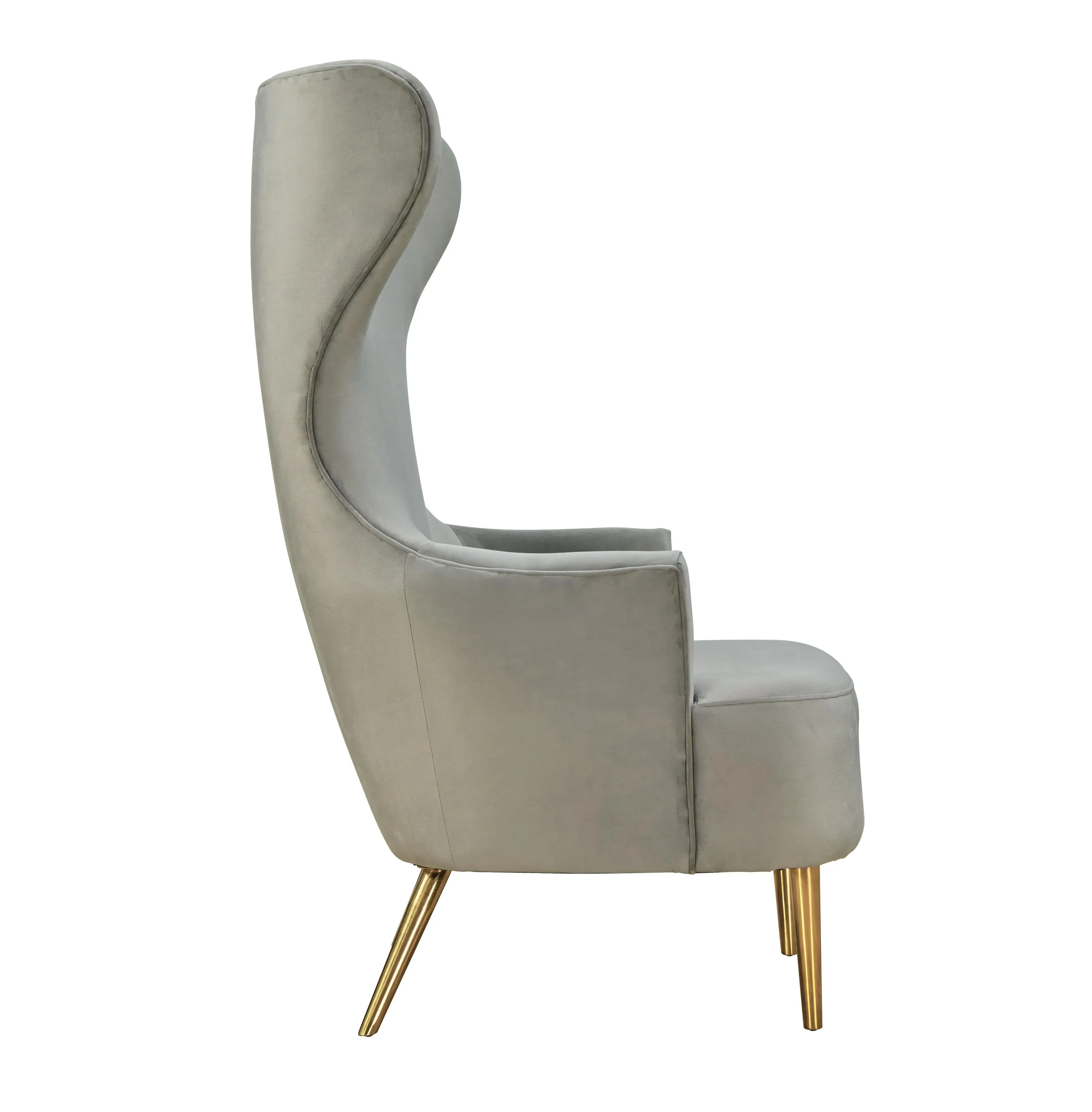 Julia Velvet Wingback Chair by Inspire Me! Home Decor - Image 16