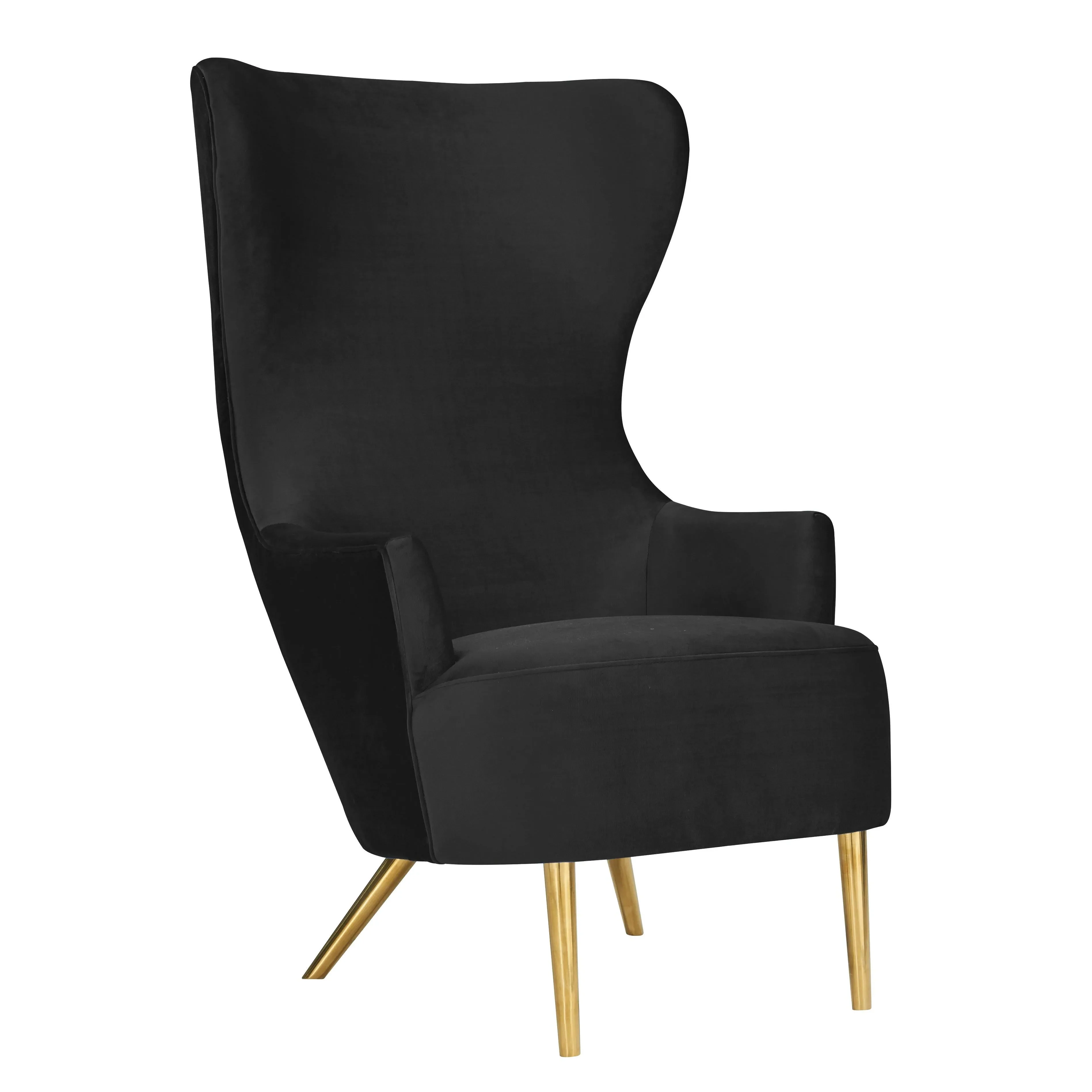 Julia Velvet Wingback Chair by Inspire Me! Home Decor - Image 20