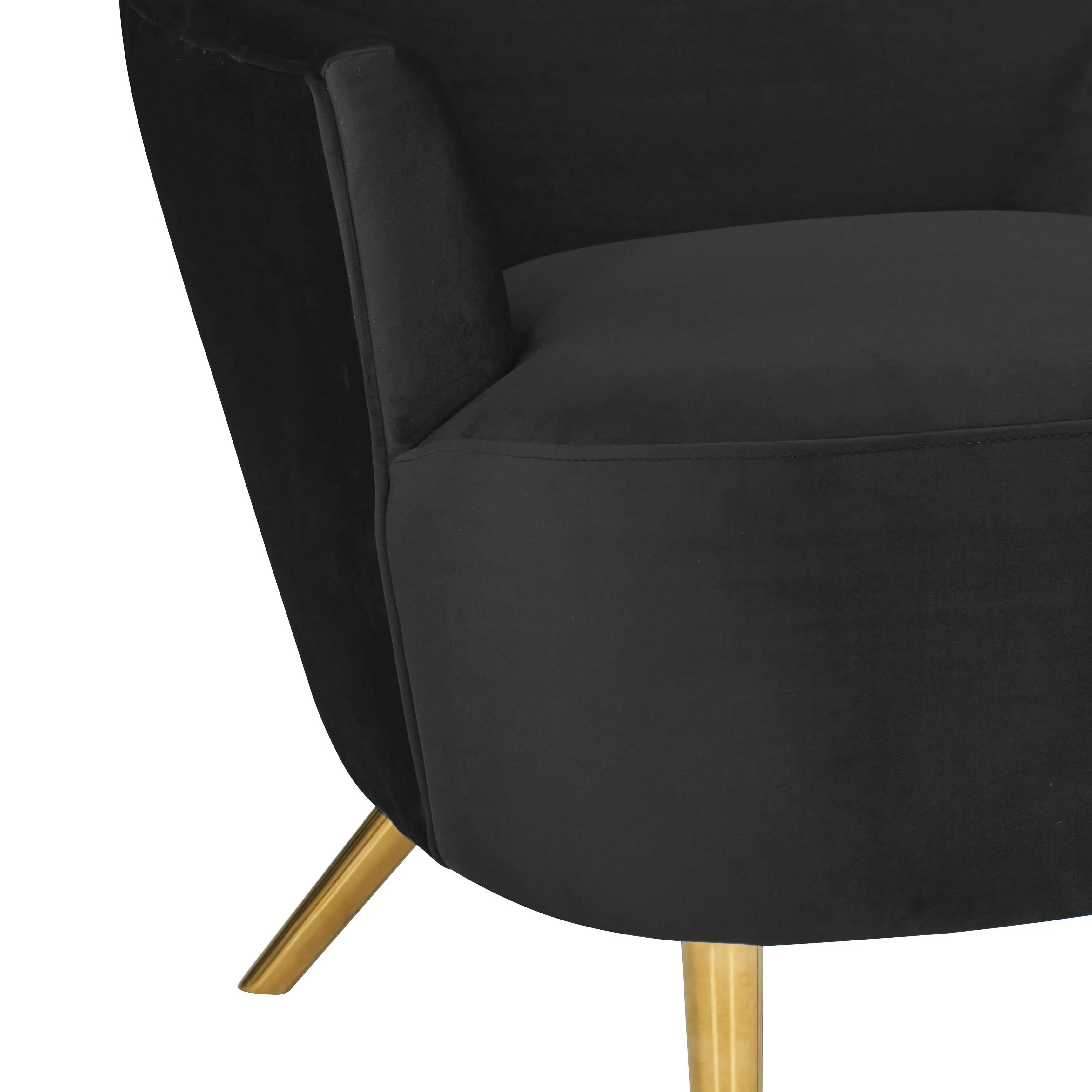 Julia Velvet Wingback Chair by Inspire Me! Home Decor - Image 24