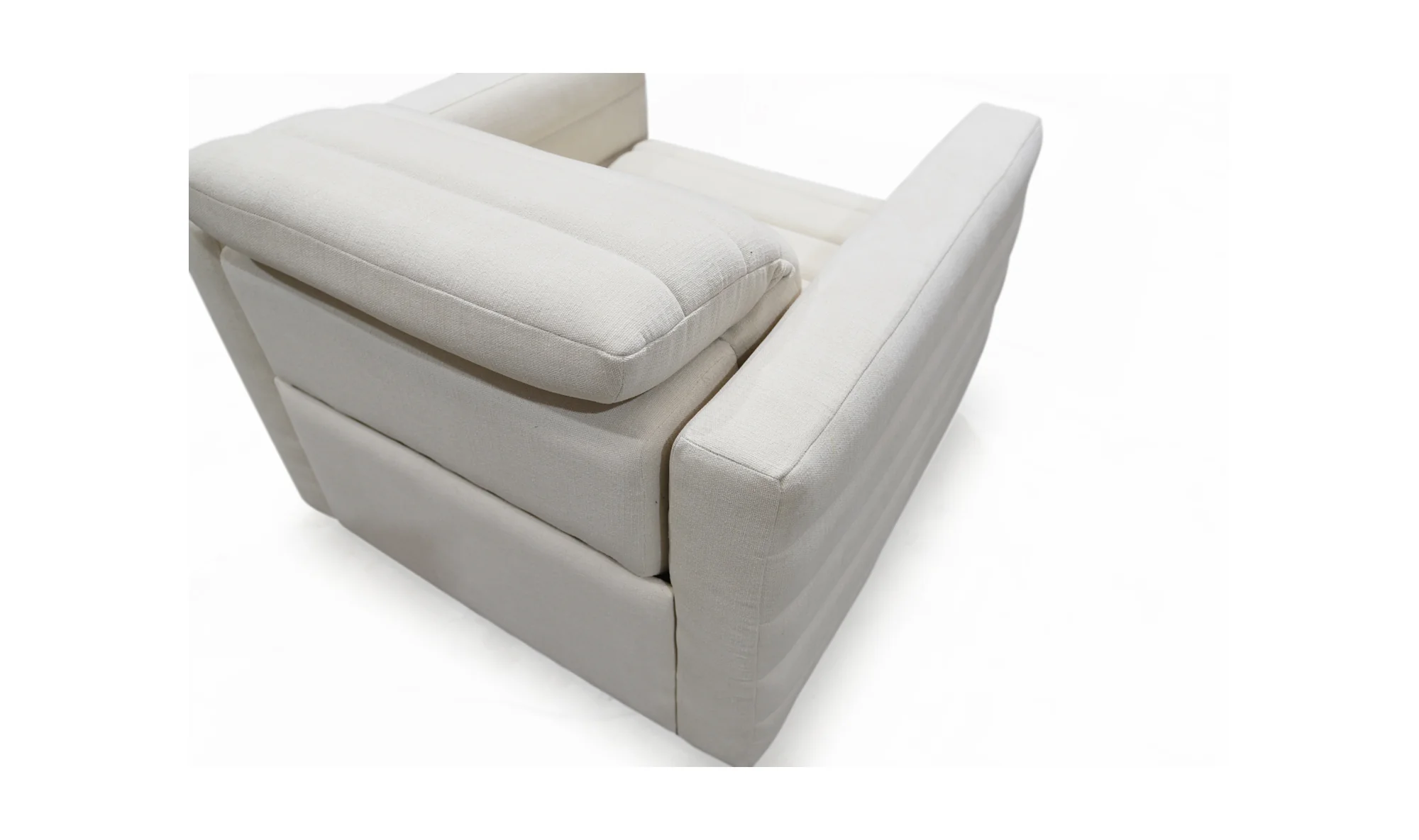 Juno Power Recliner Chair Off White - Image 6