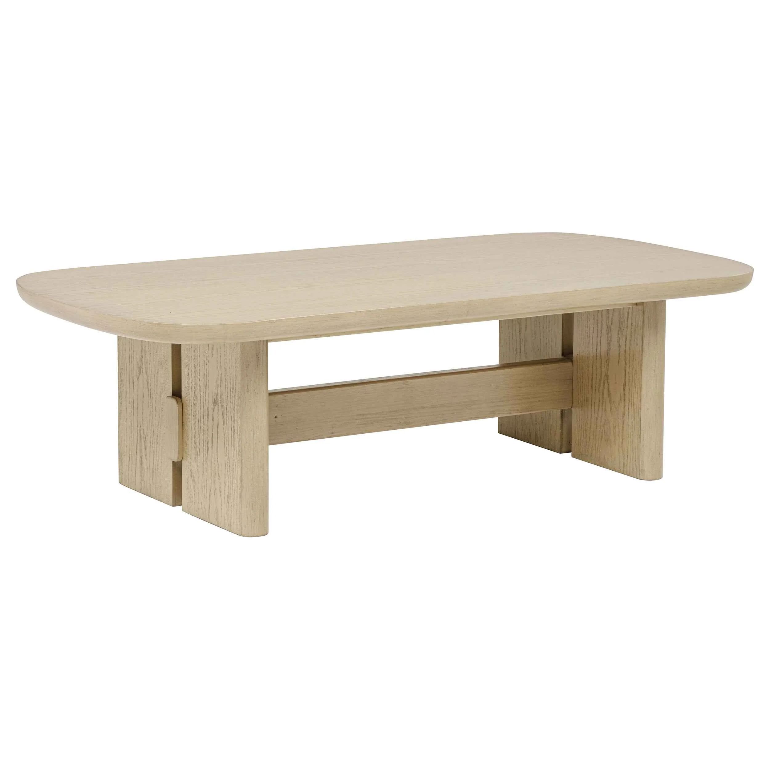 Kailani Beige Oak 3-piece Coastal Coffee and End Table Set - Image 7