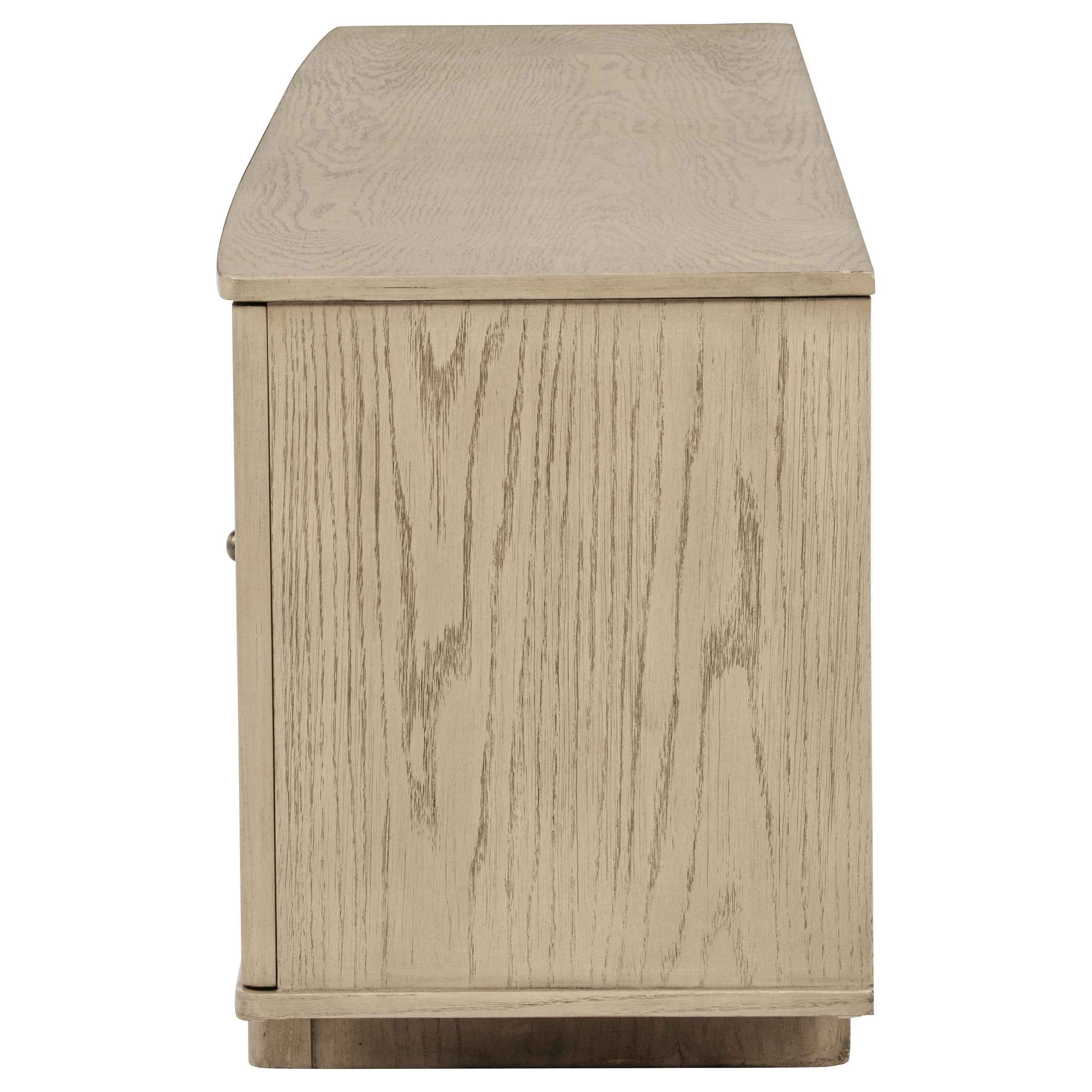 Kailani Beige Oak 79-inch 4-door Cane TV Stand Media Console - Image 6