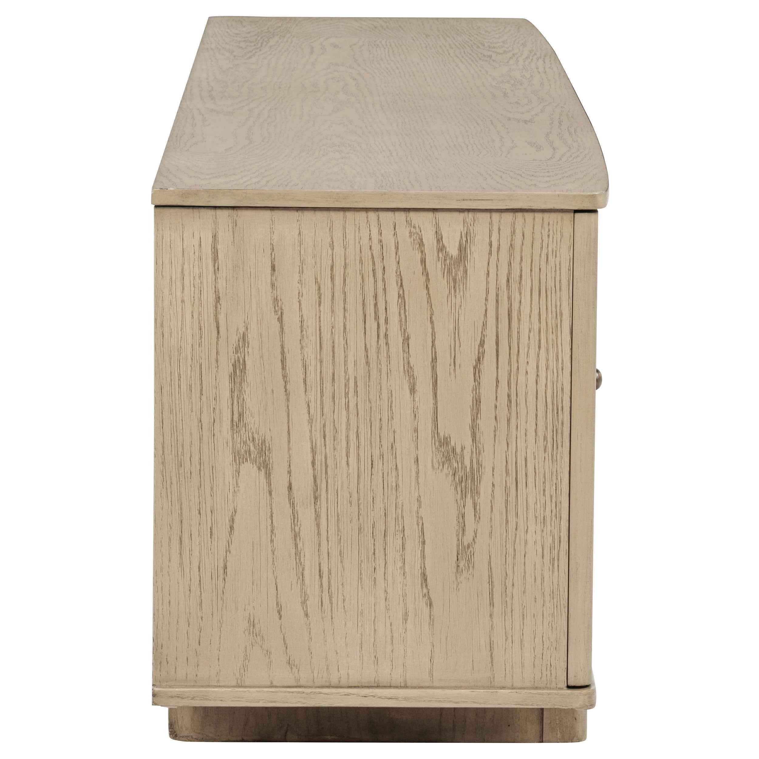 Kailani Beige Oak 79-inch 4-door Cane TV Stand Media Console - Image 8