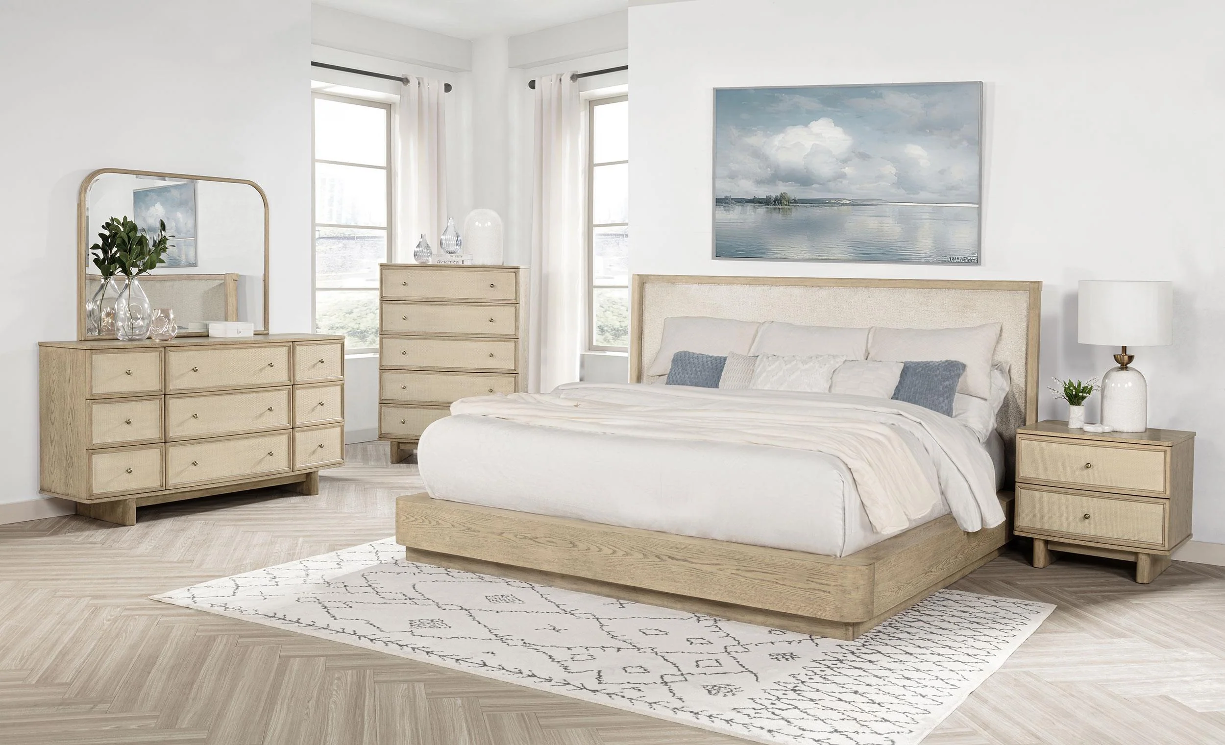 Kailani Beige Oak Dresser Mirror - Image 5