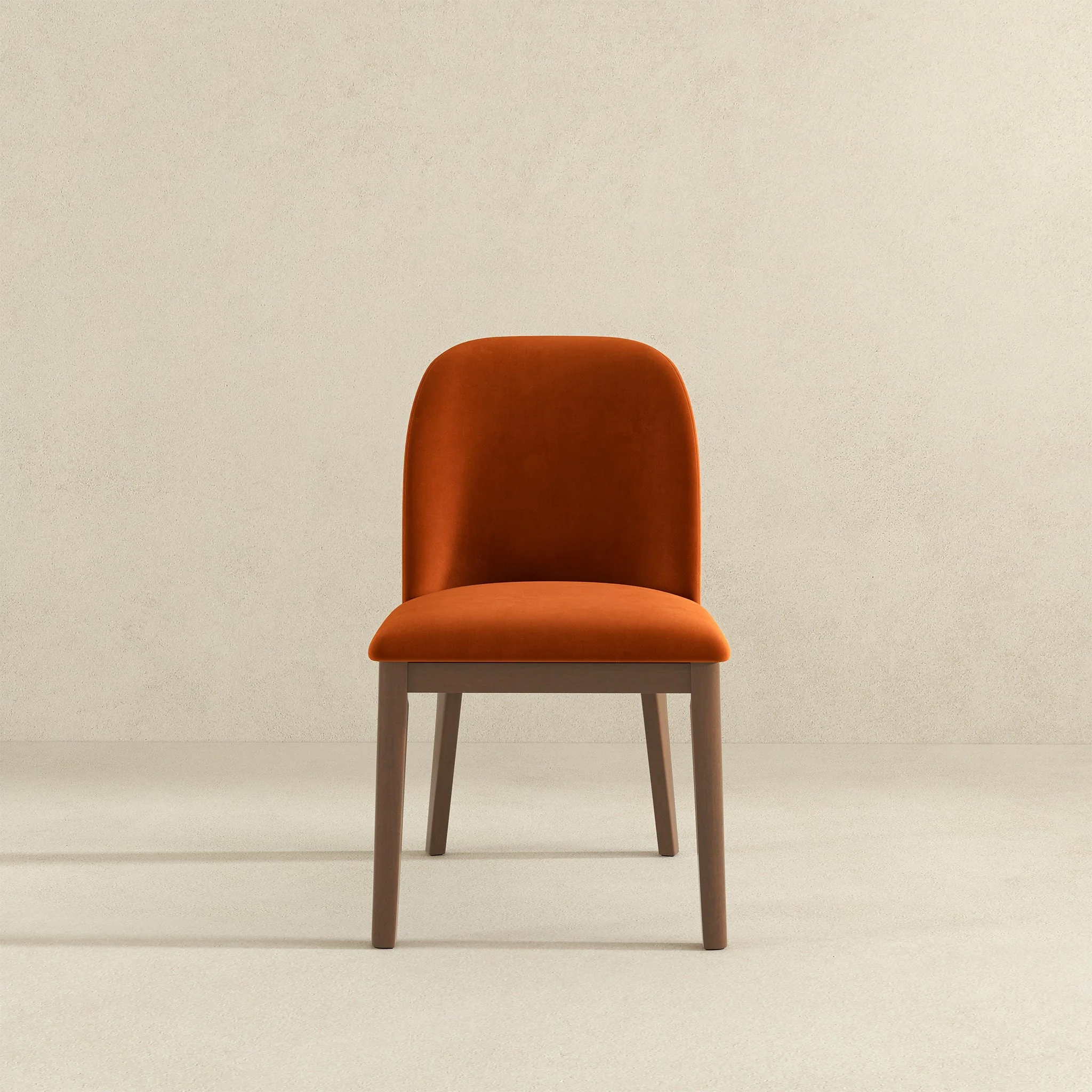 Kaitlyn Burnt Orange Velvet Dining Chair (Set Of 2) - Image 2
