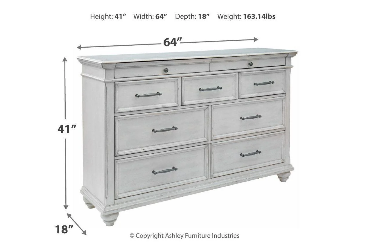 Kanwyn Whitewash Dresser - Image 3